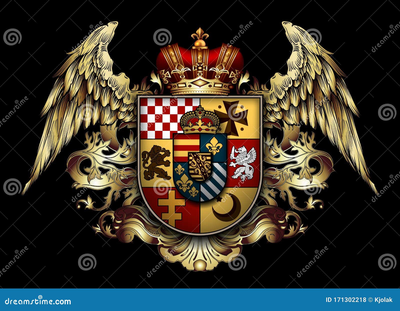 8x10 FT Backdrop Photographers,Heraldic Design of a Middle Ages Coat of Arms Cross Crown Lions Swirls Background for Kid Baby Boy Girl Artistic Portrait Photo Shoot Studio Props Video Drape Vinyl 8x10 FT Backdrop Photographers,Heraldic Design of a Middle Ages Coat of Arms Cross Crown Lions Swirls Background for Kid Baby Boy Girl Artistic Portrait Photo Shoot Studio Props Video Drape Vinyl