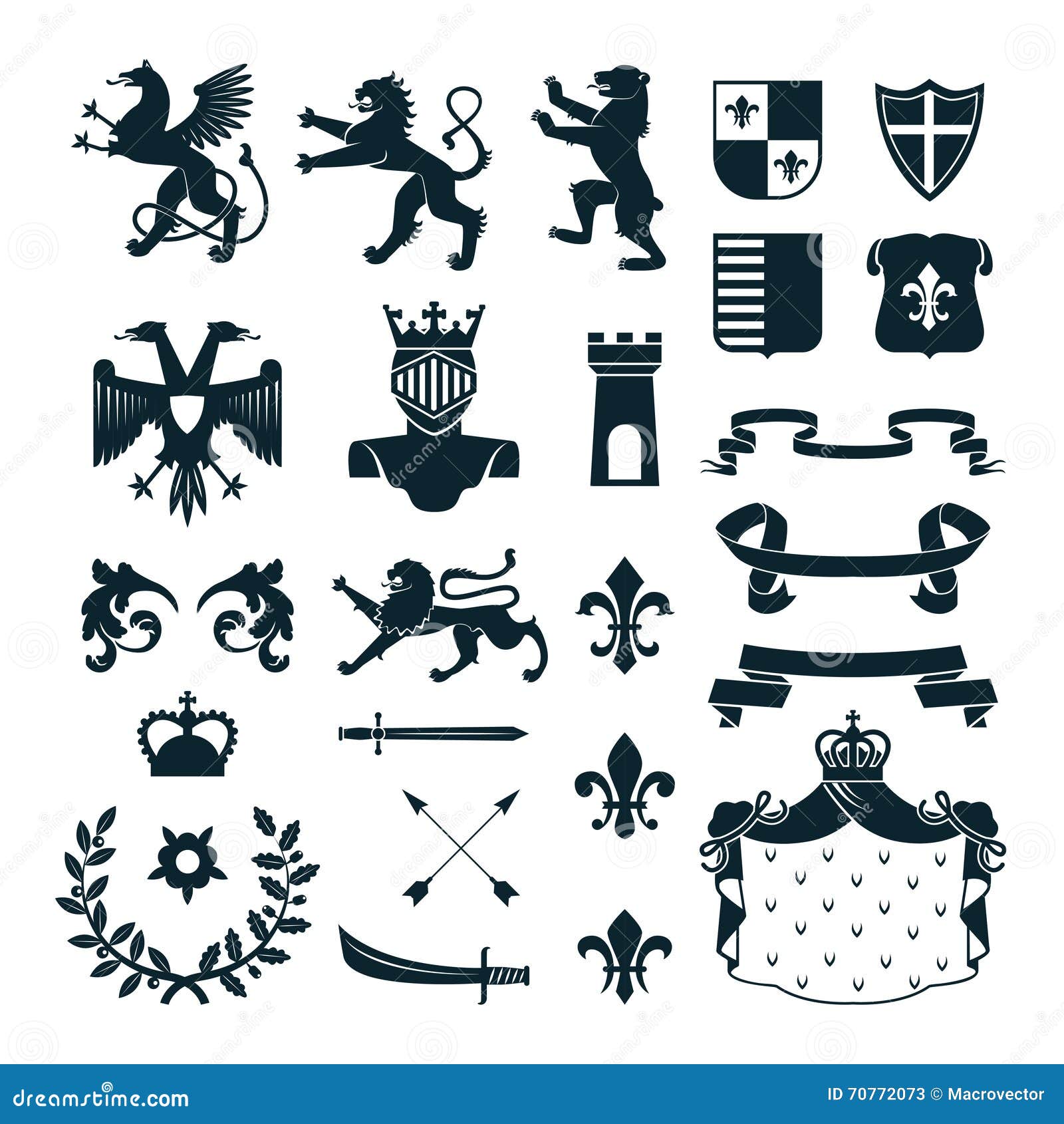 royal symbols vector