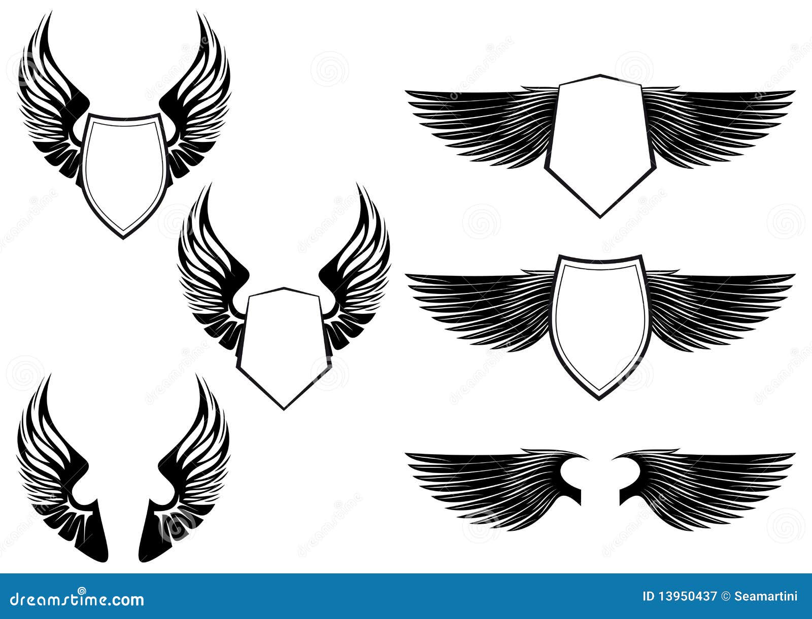 Heraldische Symbolen Vector Illustratie Illustratie Bestaande Uit Insignia