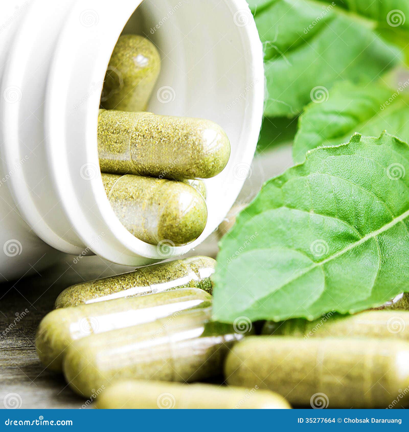 Herb capsule stock photo. Image of plant, nature, green 35277664