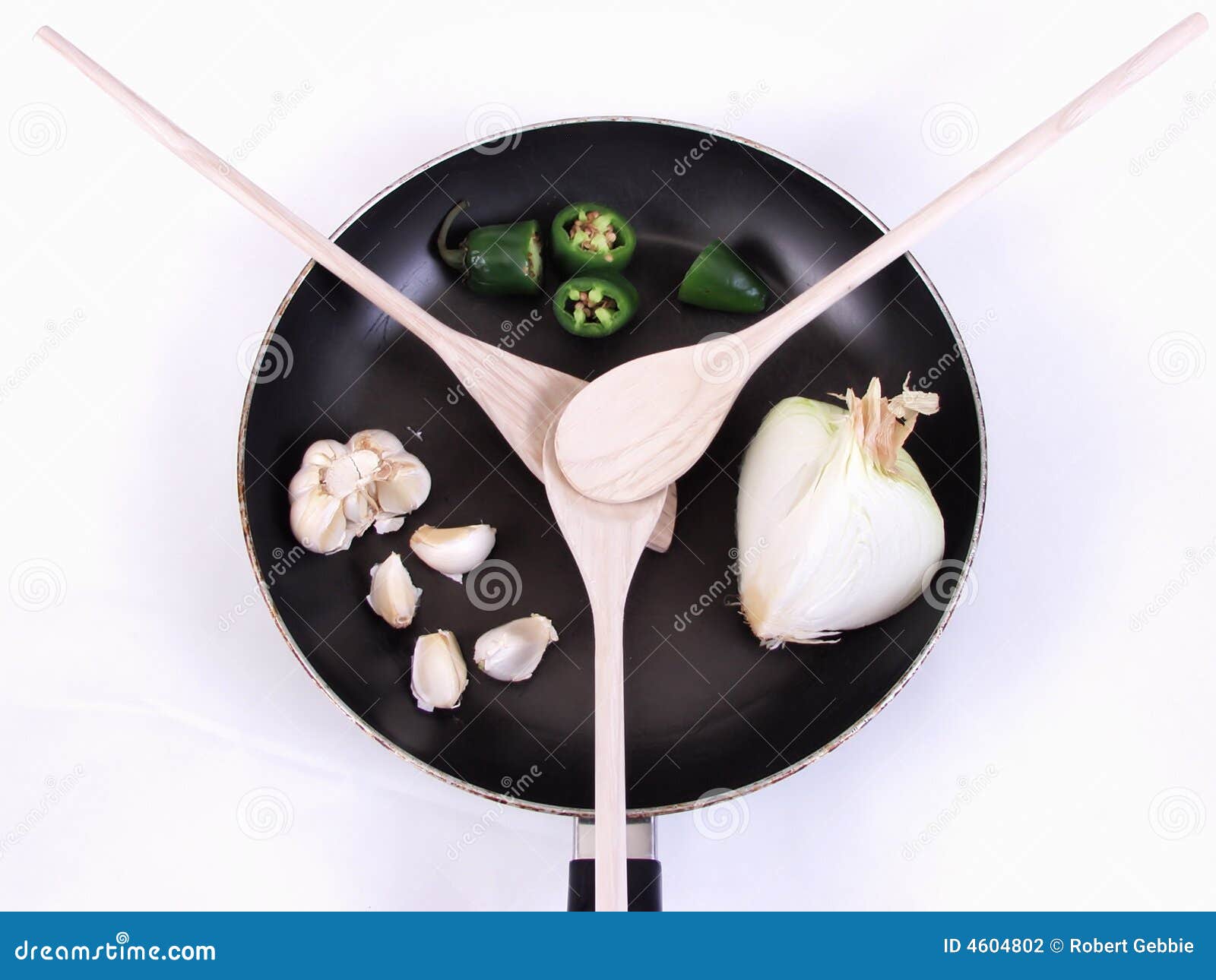 Herb Prep stock photo. Image of skillet, onion, symbol 4604802