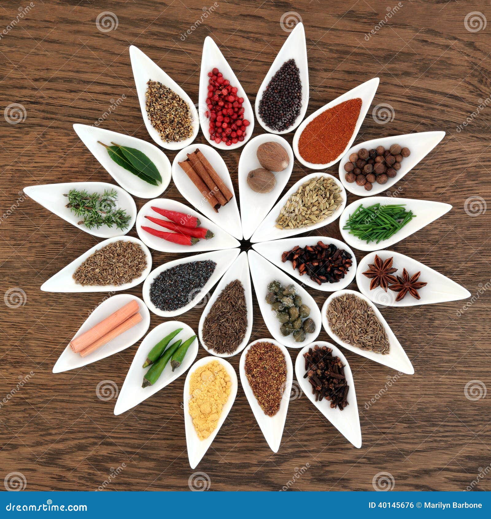 herb and spice wheel