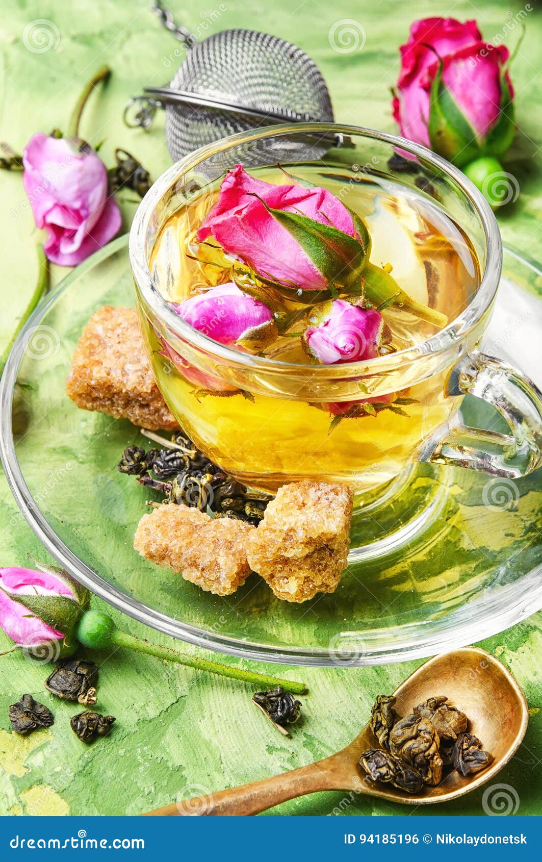 Herb Tea Made from Tea Rose Petals Stock Photo Image of rose