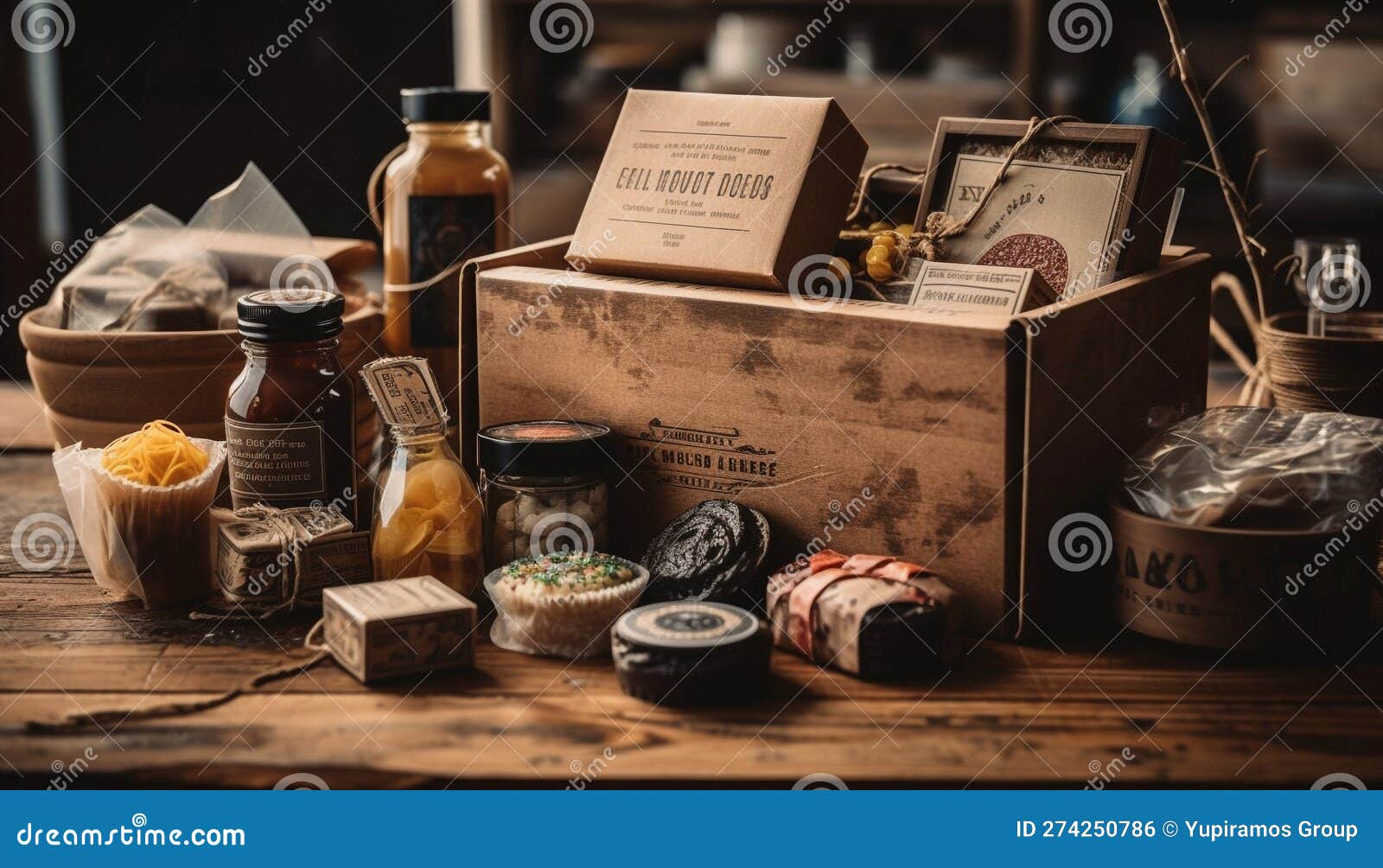 Herbal Medicine Bottle Collection on Rustic Table Generated by AI Stock