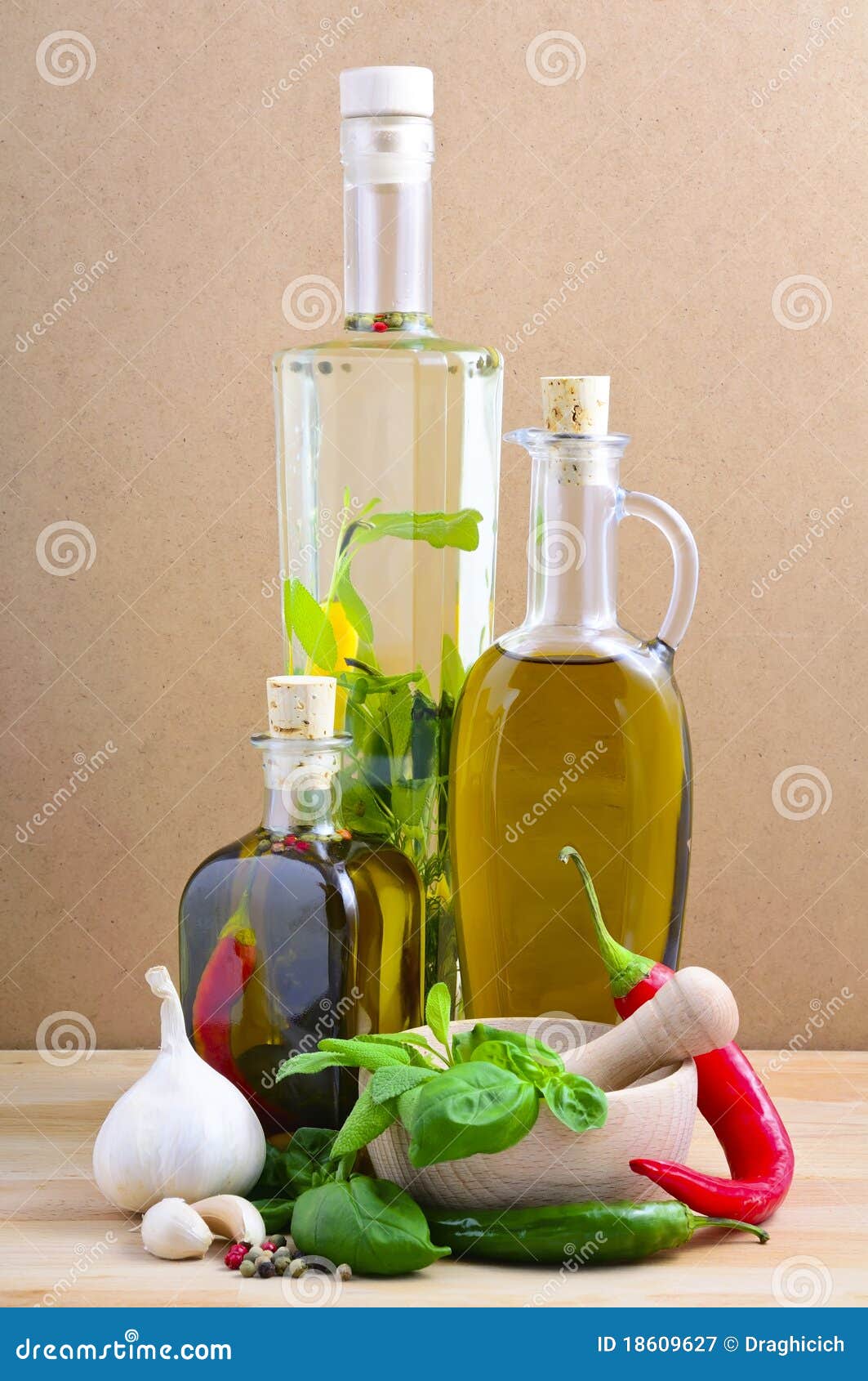 Herbal oil stock image. Image of olive, organic, gourmet 18609627