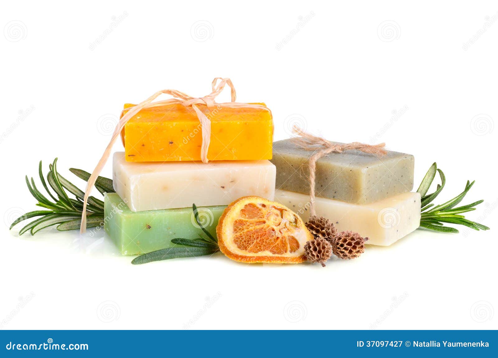 Herbal soaps stock image. Image of organic, flower, leaf 37097427