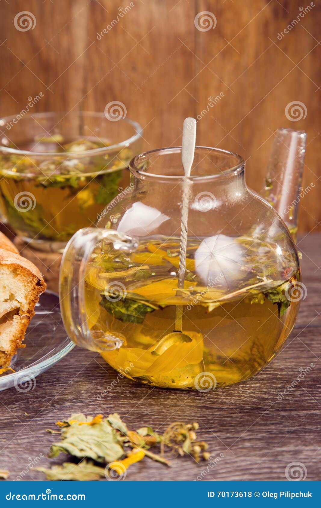 Herbal tea with cake stock photo. Image of refreshment 70173618