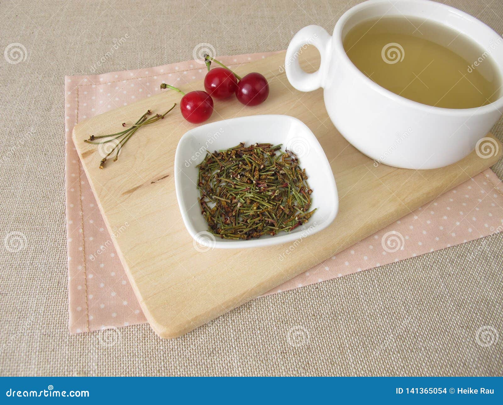 Herbal Tea from Dried Cherry Stems Stock Photo Image of alternative