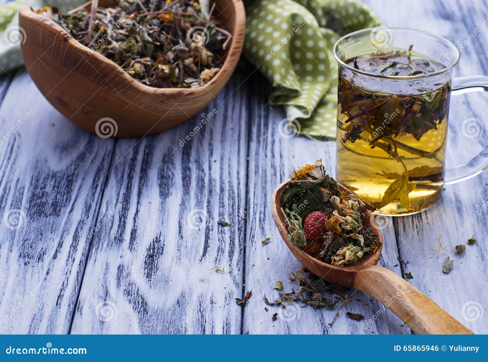 Herbal tea and dried herbs stock photo. Image of hypericum 65865946