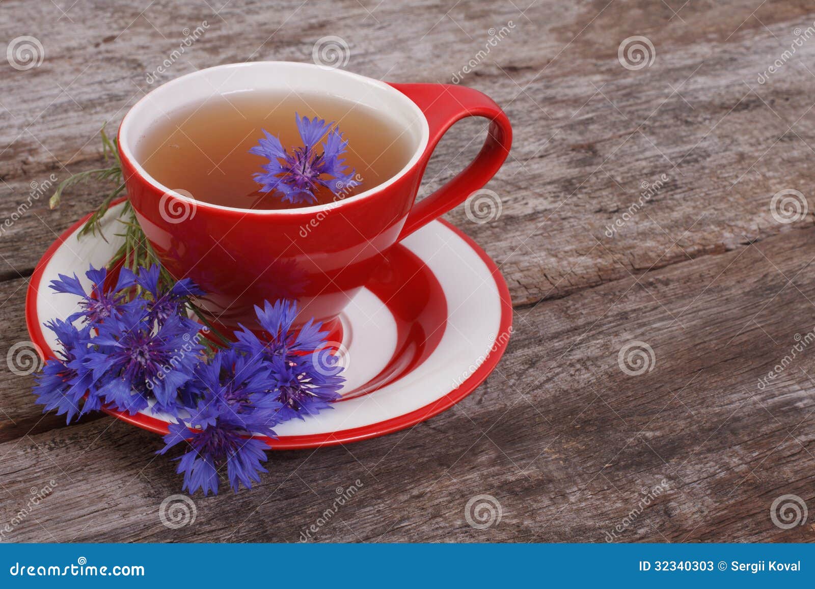 Herbal Tea with Flowers of Cornflower Stock Image Image of bouquet