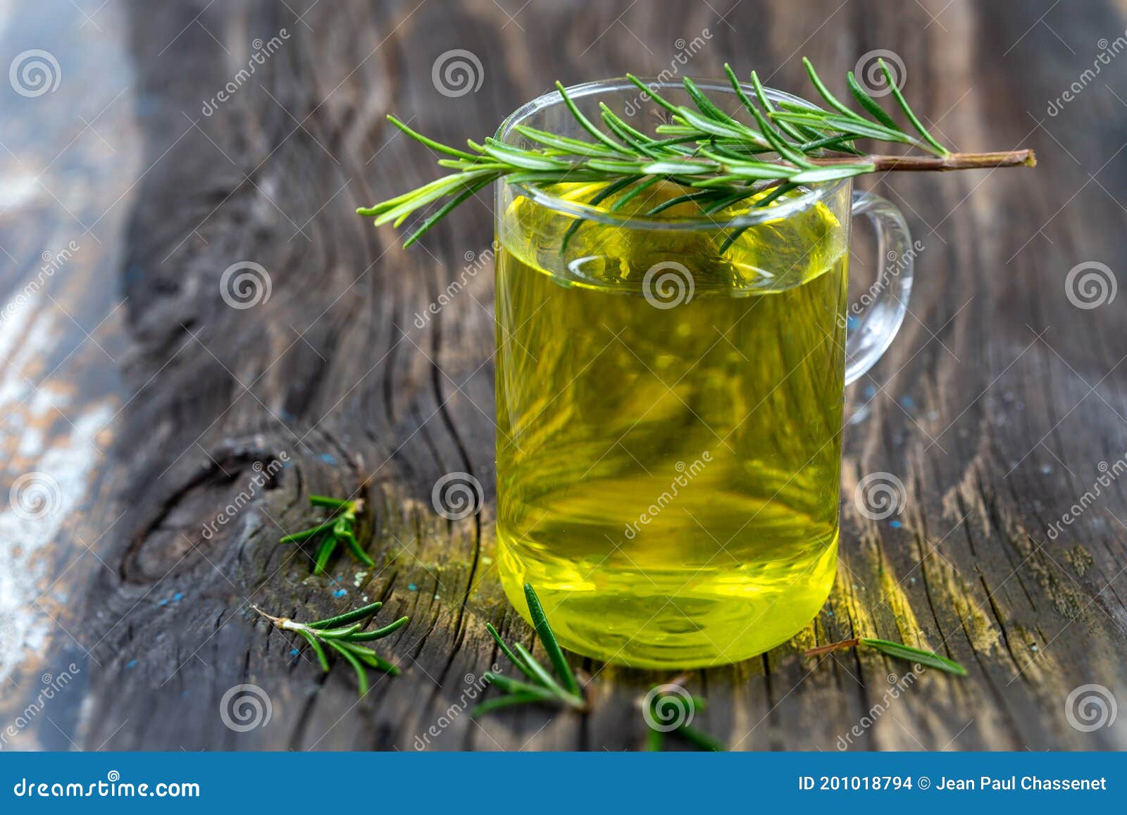 herbal tea.rosemary infusion in a glass cup.rosmarinus officinalis.naturopathy.