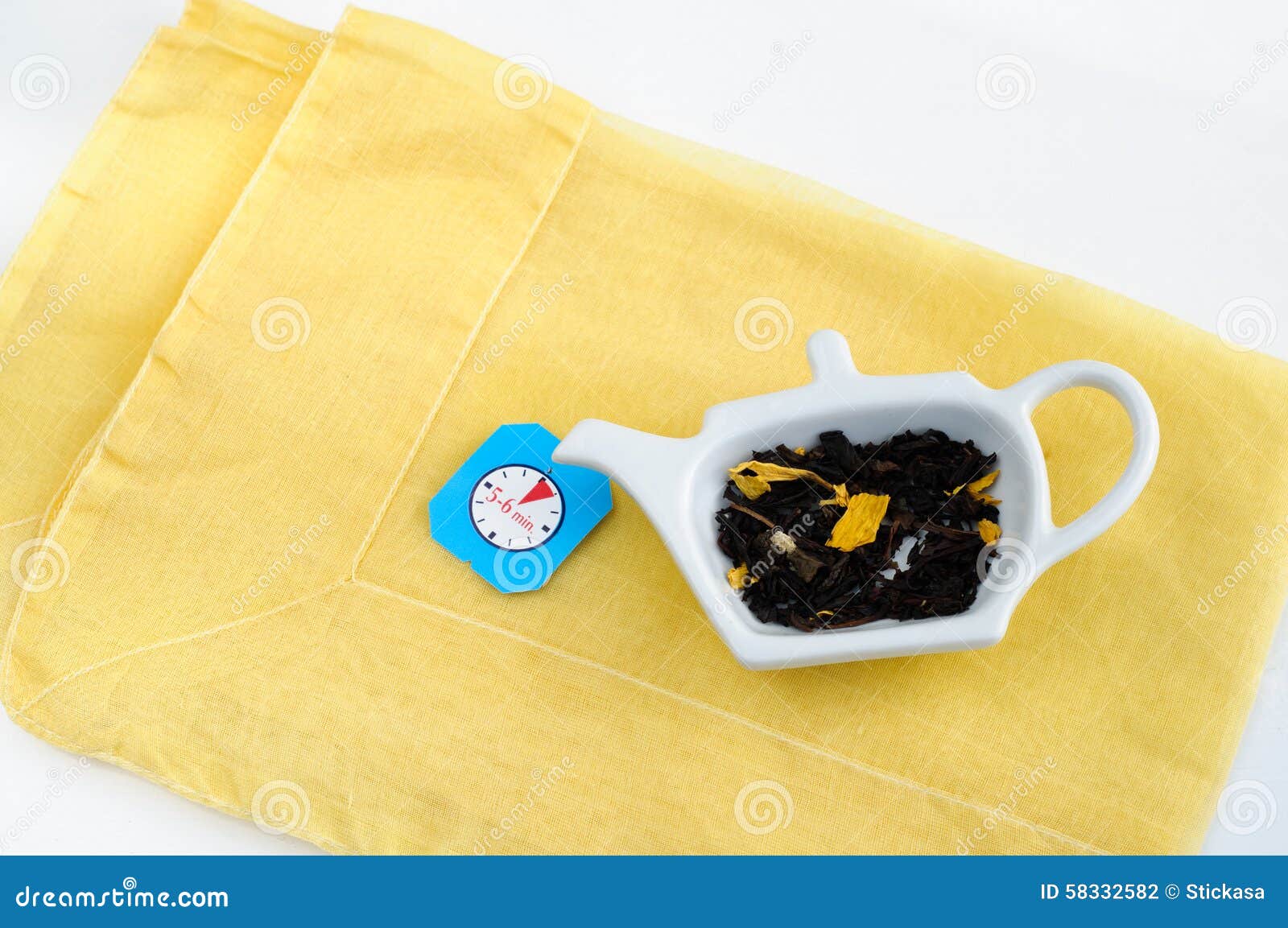 Herbal Tea Steeping Time stock photo. Image of yellow 58332582