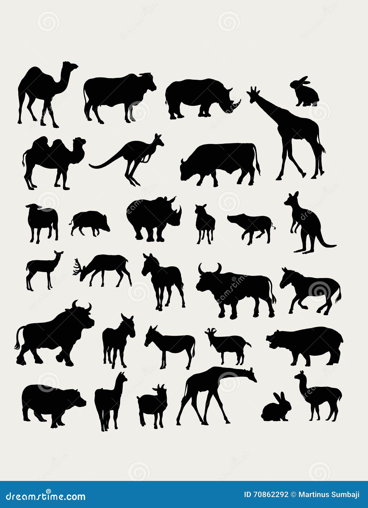 herbivorous silhouettes