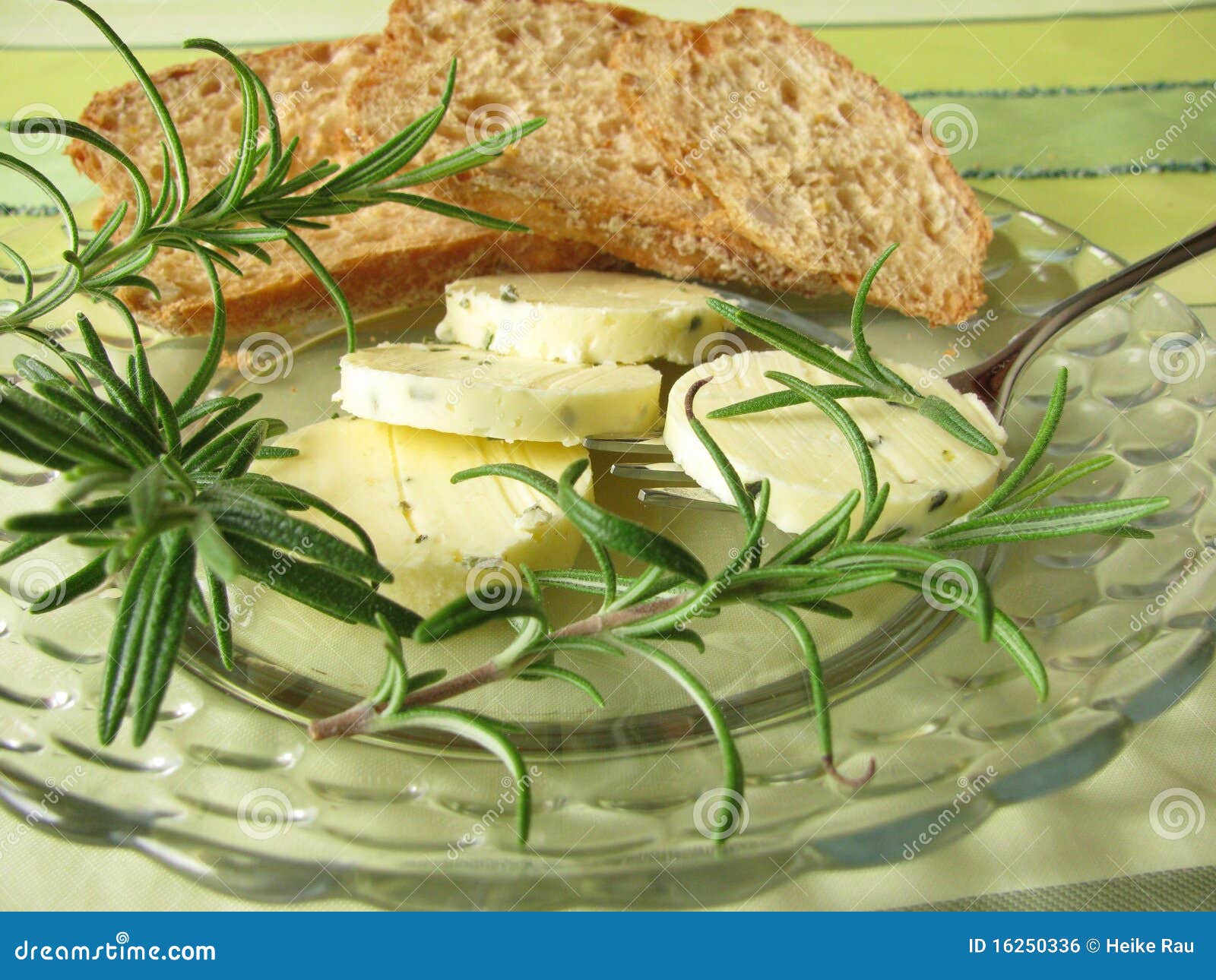 Herbs butter with rosemary stock photo. Image of rosemary 16250336