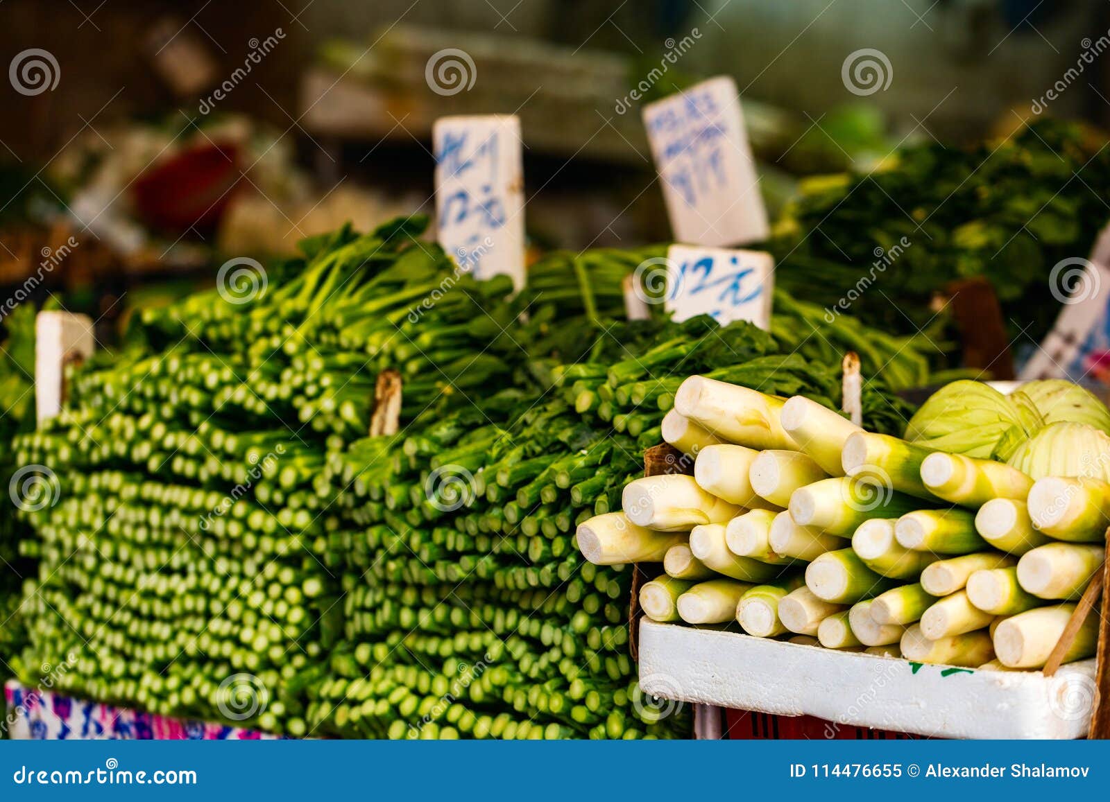 Herbs at market stock image. Image of market, culinary 114476655