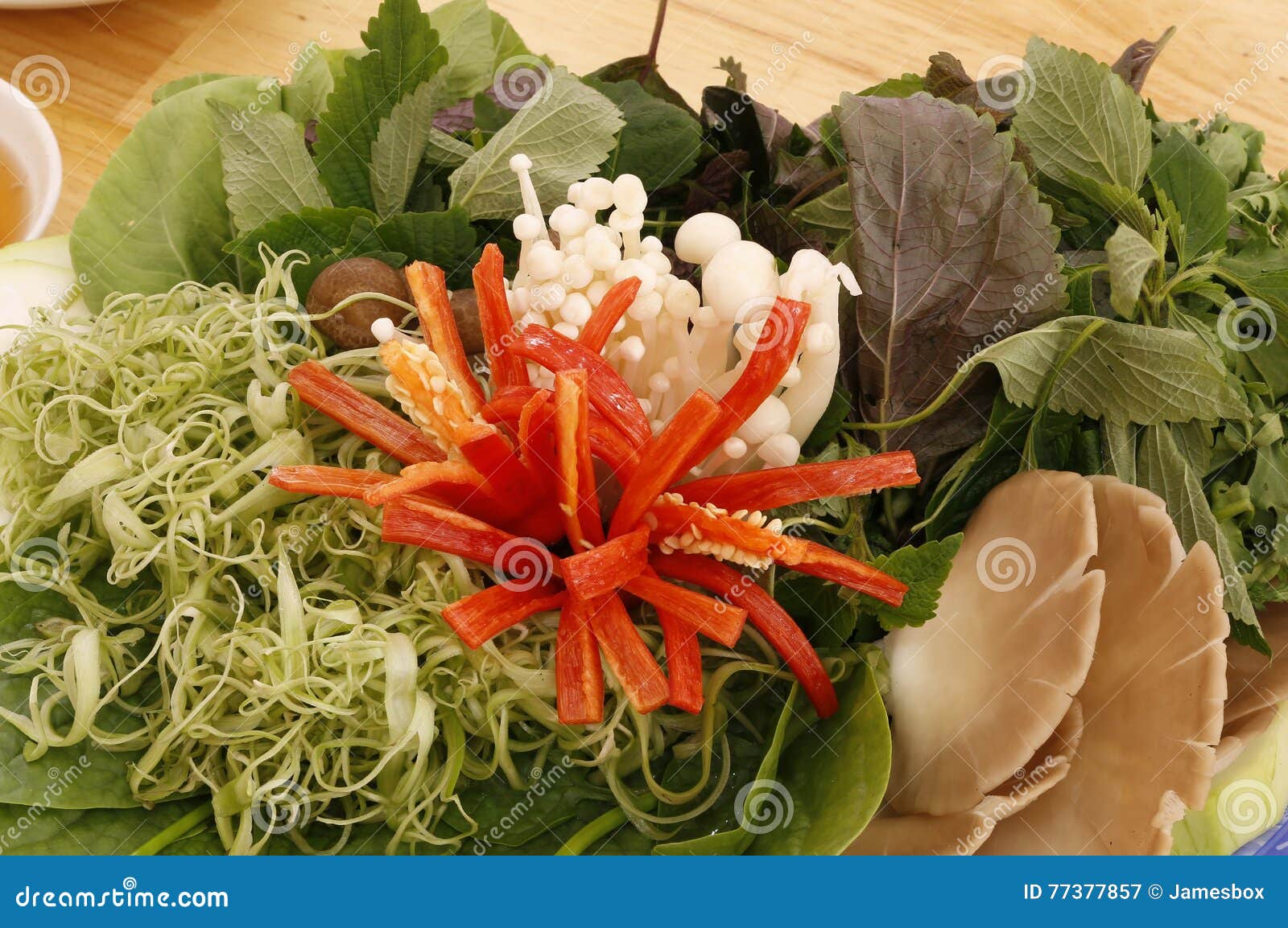 Herbs and Vegetables for Vietnamese Hot Pot Stock Image Image of diet