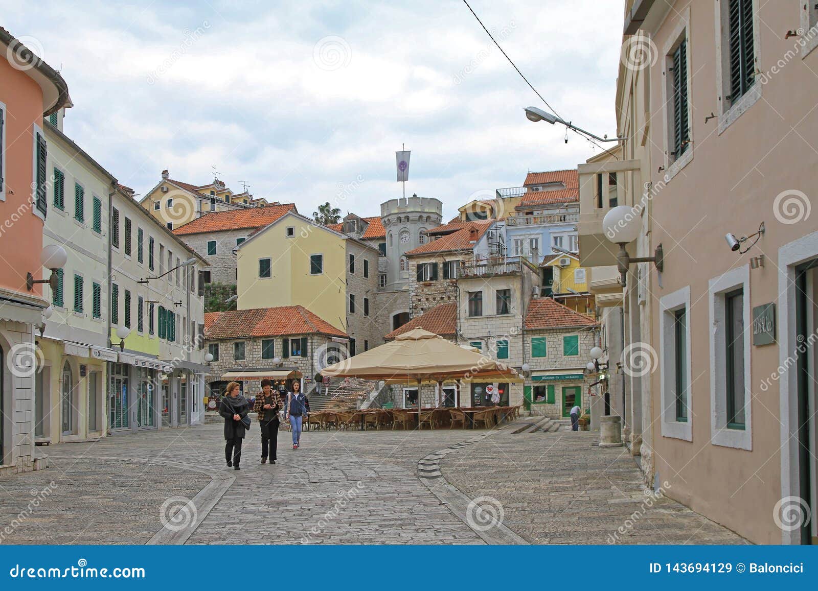 Herceg Novi Editorial Stock Image Image Of Tower Square 143694129