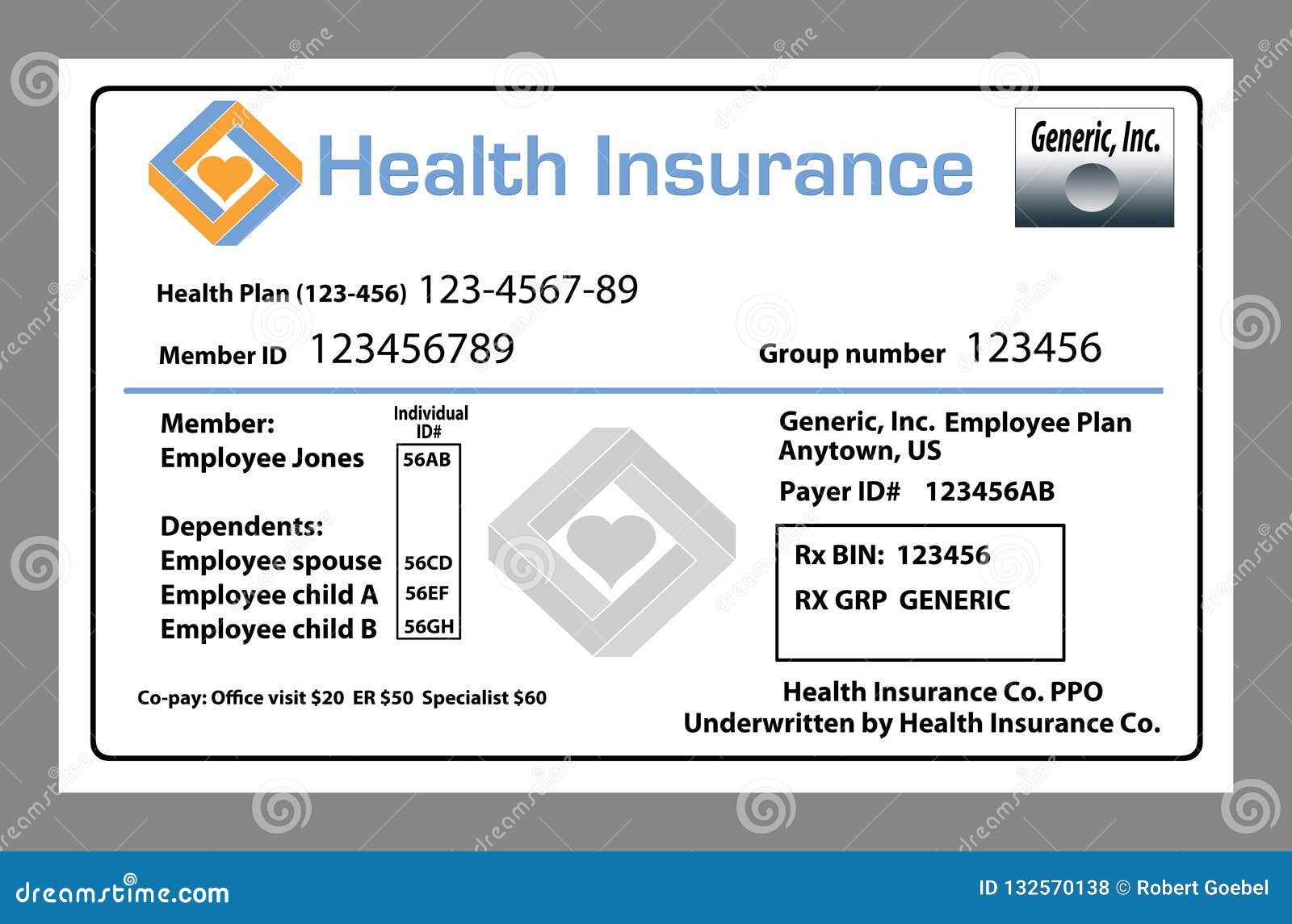 Here Is A Generic Medical Insurance Healthcare Insurance Stock Illustration Illustration Of Card Insurance 132570138