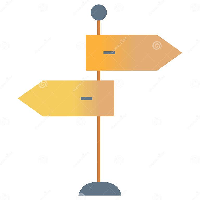 Direction Board Which Can Easily Edit or Modify Stock Vector ...