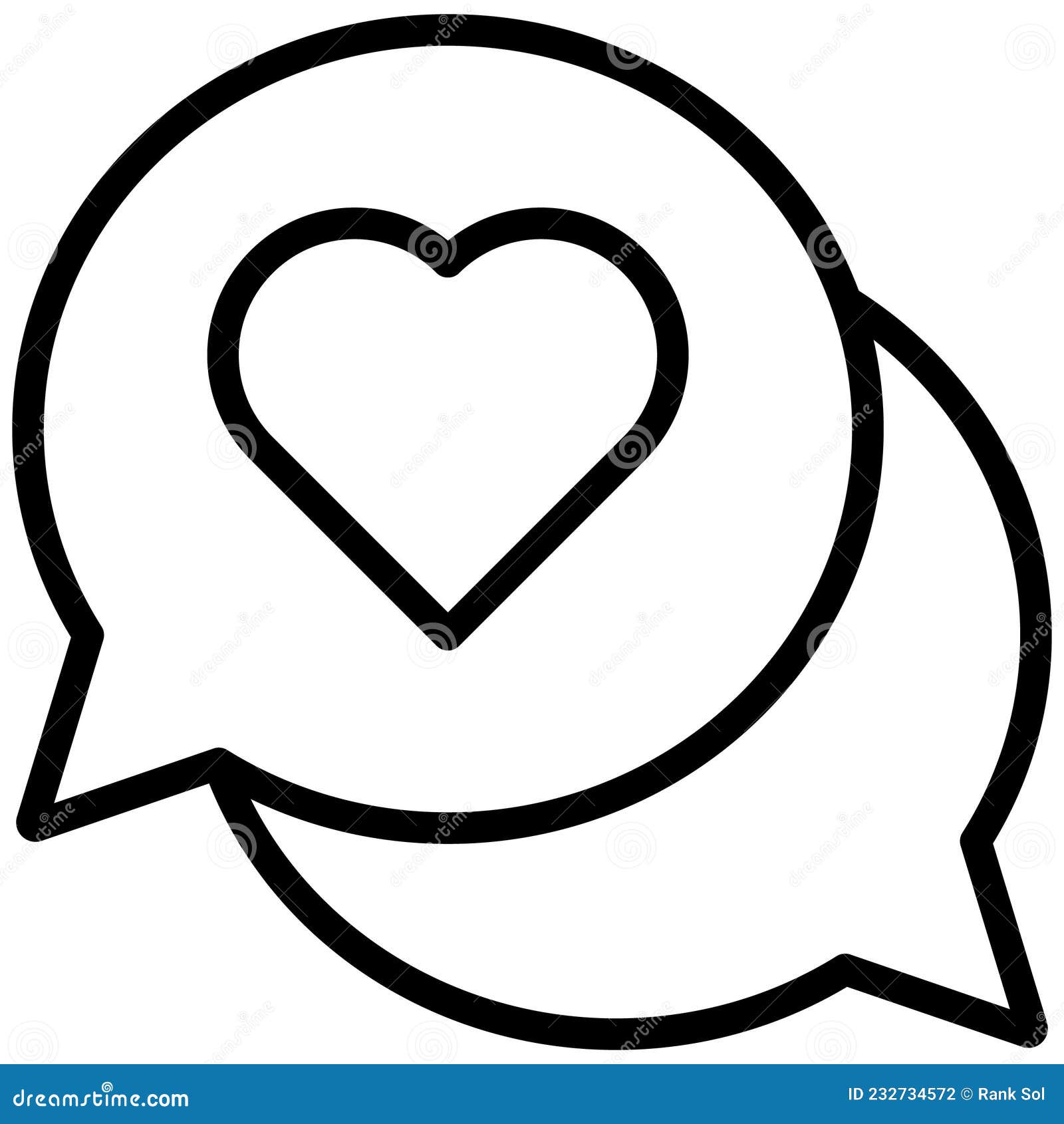 love message   icon which can easily modify or edit