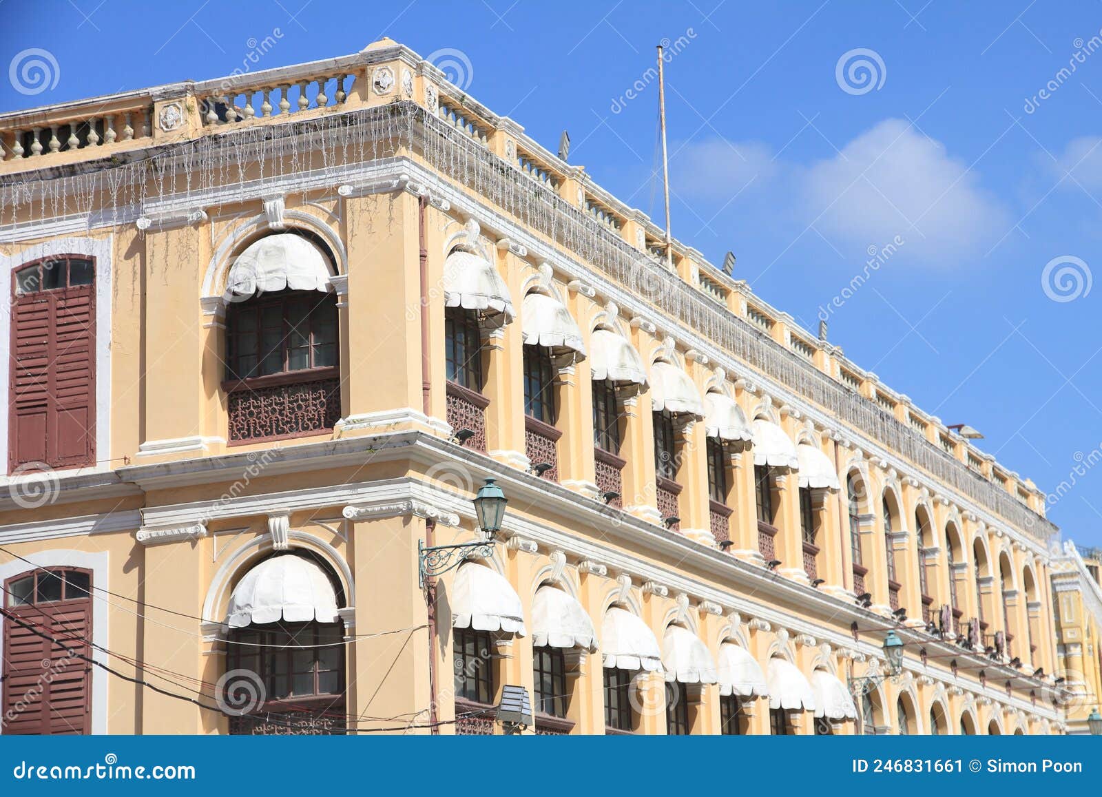 heritage building in senado square, macau