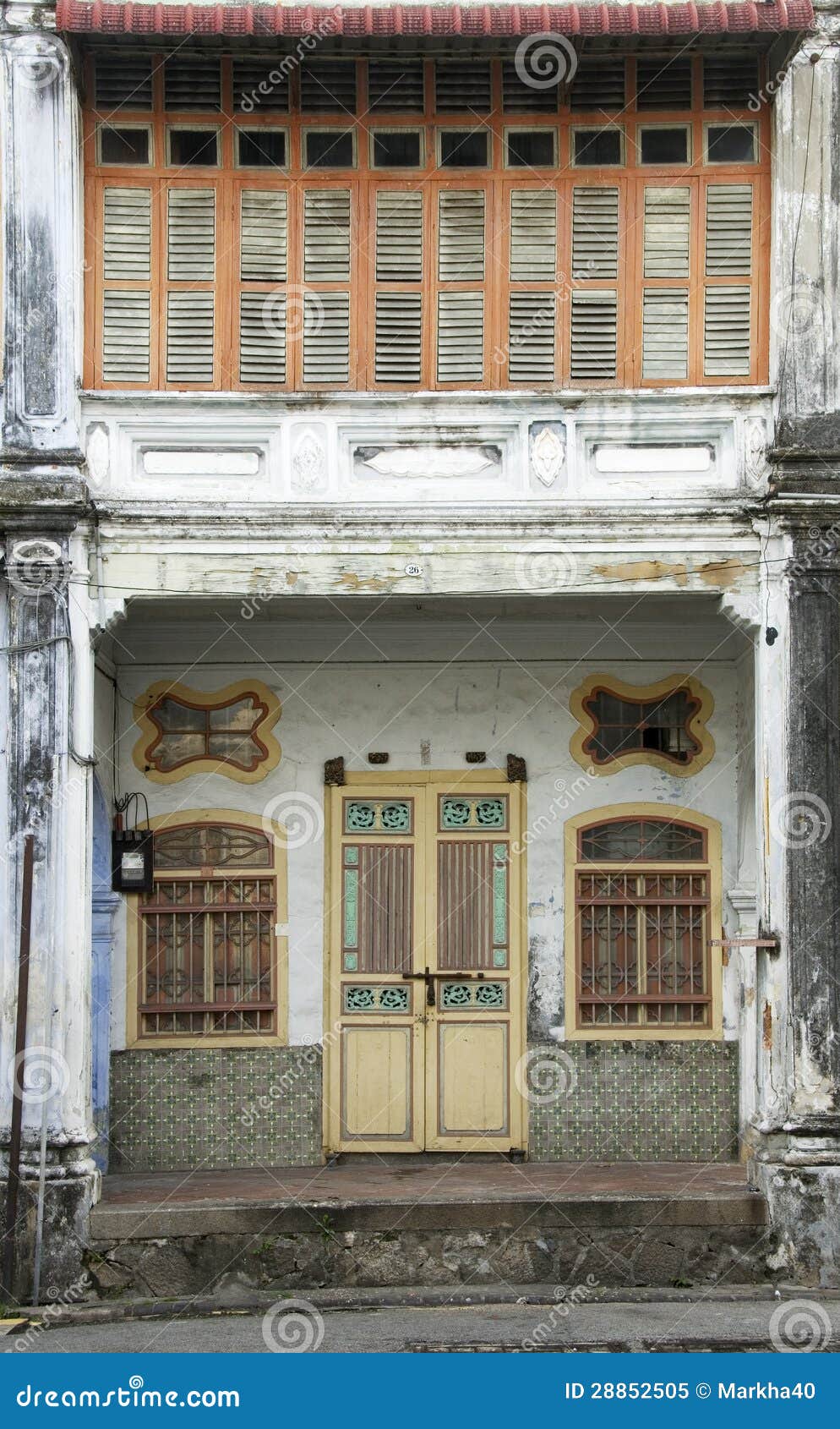 Heritage House, Penang, Malaysia Stock Image - Image of step, ornate