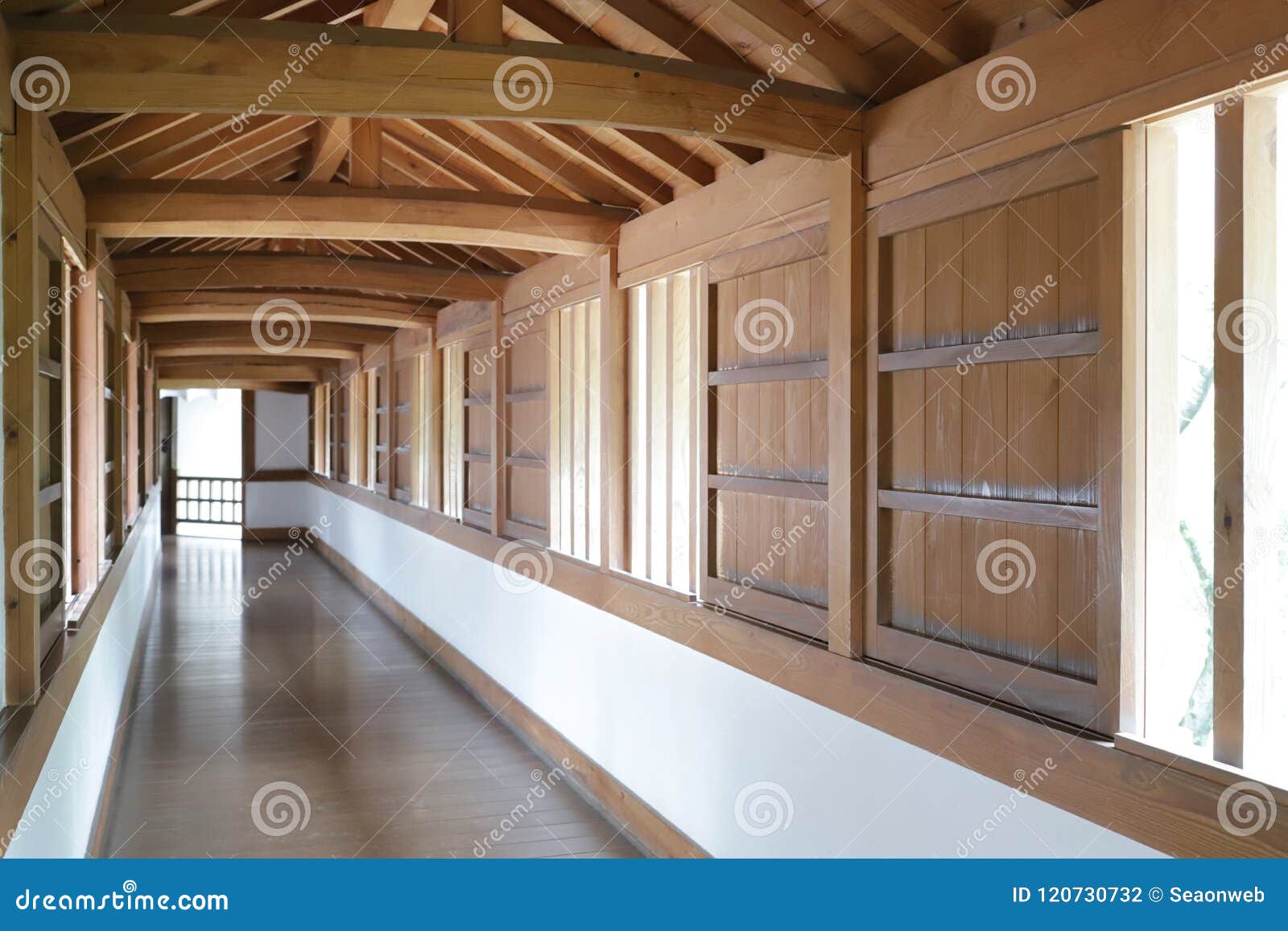Interior Of The Famous Himeji Castle Japan Stock Photo
