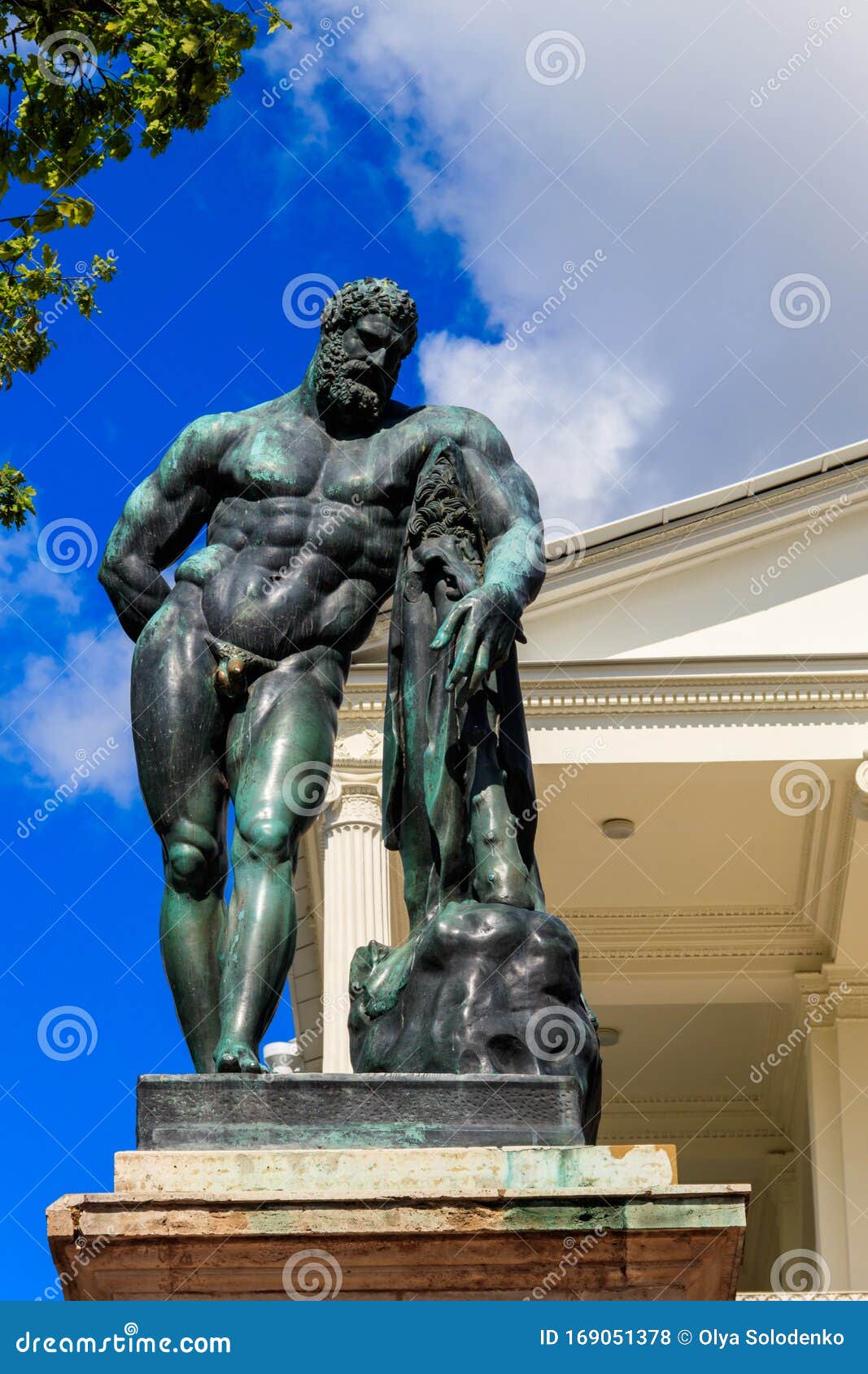 Herkules Farnese Statue Im Catherine Park Bei Tsarskoye ...