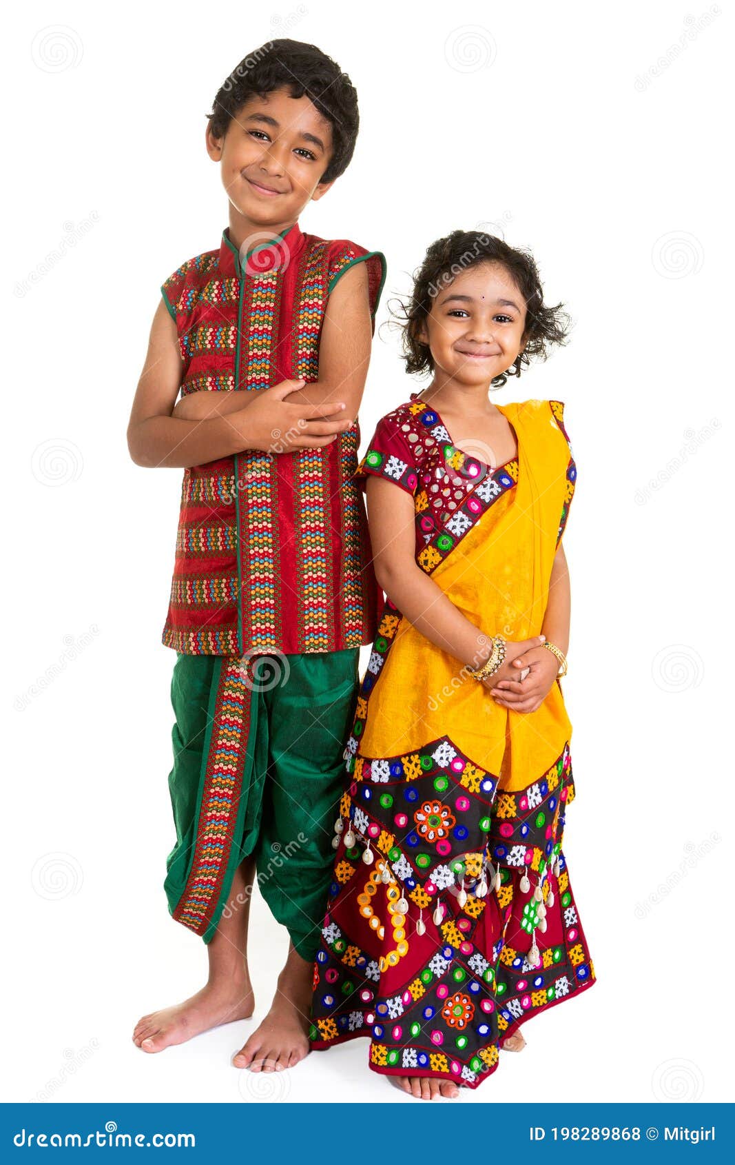 Disfraz de niña hindú india