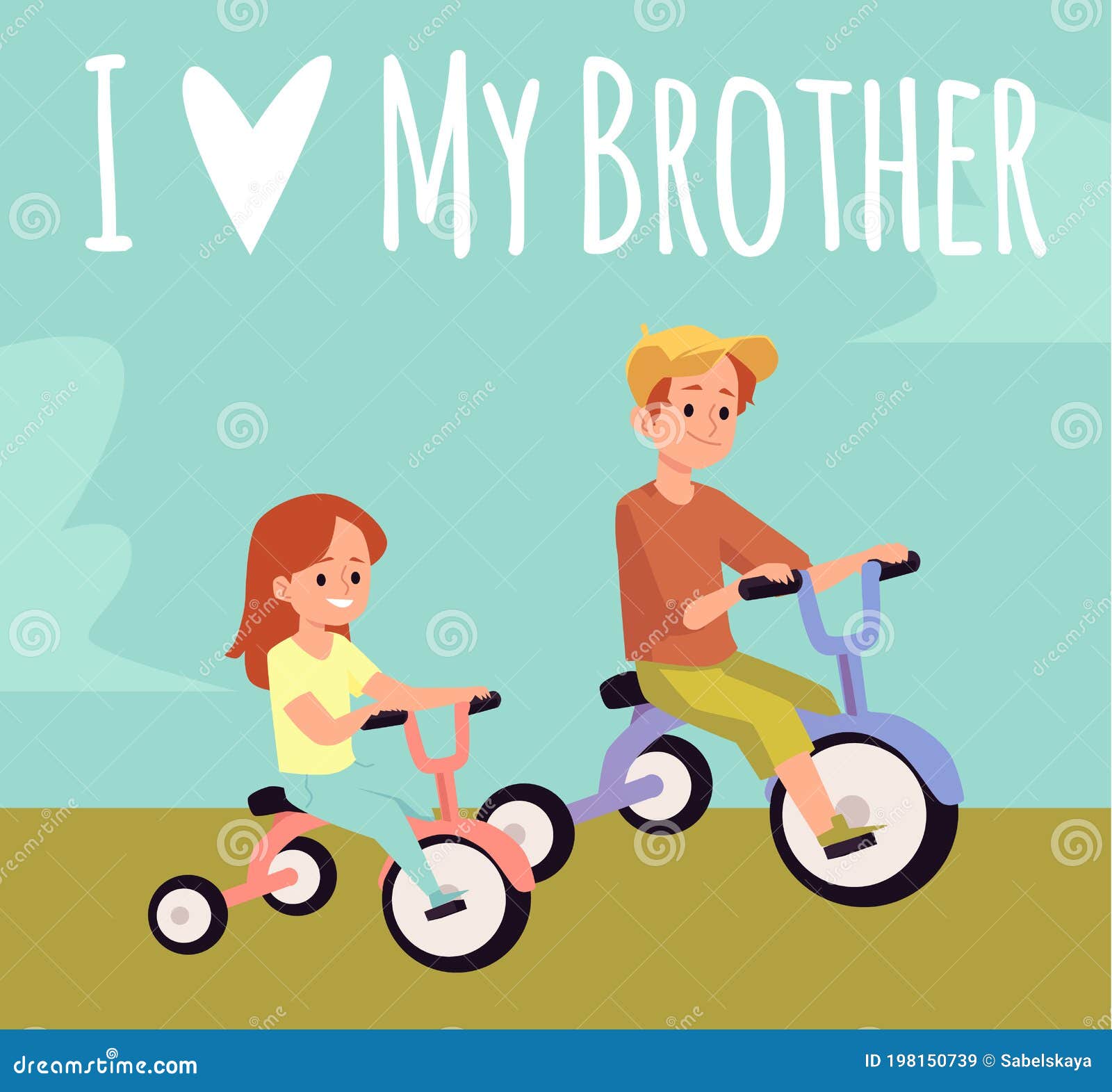 Hermanos Montando Bicicleta - Tarjeta De Dibujos Animados Con Niños Y Niñas Ilustración del Vector - Ilustración de bici, tres: 198150739 Hermanos Montando Bicicleta - Tarjeta De Dibujos Animados Con Niños Y Niñas Ilustración del Vector - Ilustración de bici, tres: 198150739