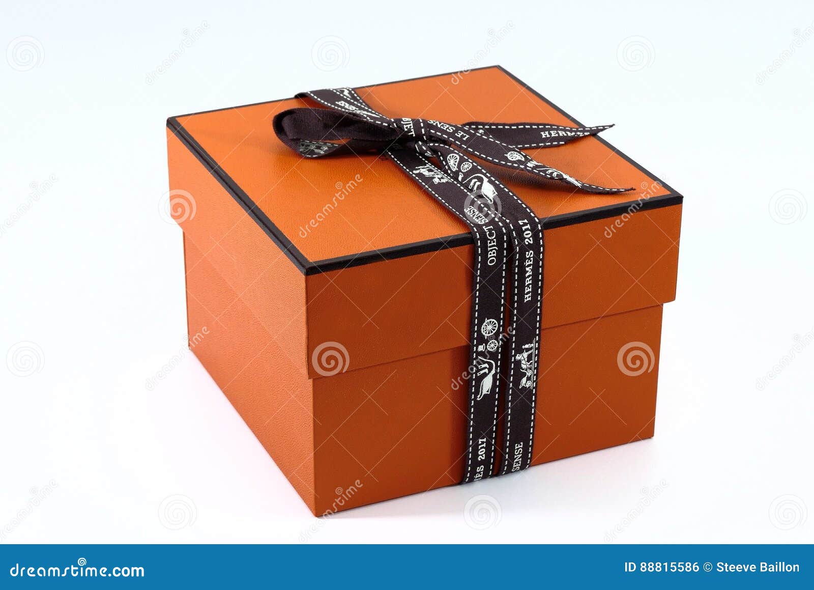 Lorient, France . February 06, 2017: Hermes Paris Luxury Leather Bracelet  For Men With House Boxes Isolated On White Background. Hermes Is A French  Famous Luxury Brand Existing Since 1837 Stock Photo