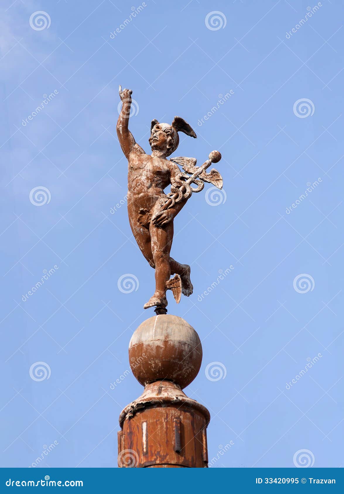 Hermes Mercury Statue Stock Image Image Of Image