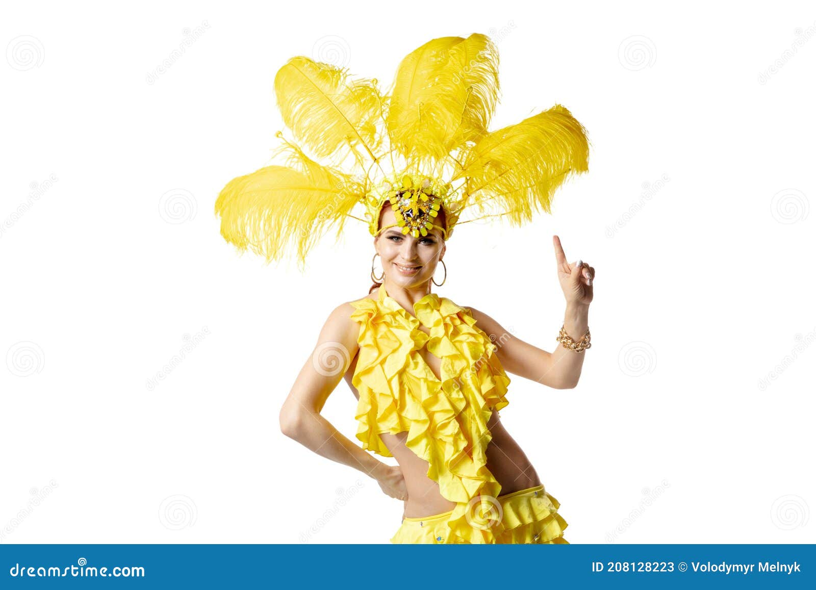 Elegante. Hermosa Mujer Joven En Carnaval, Elegante Disfraz De