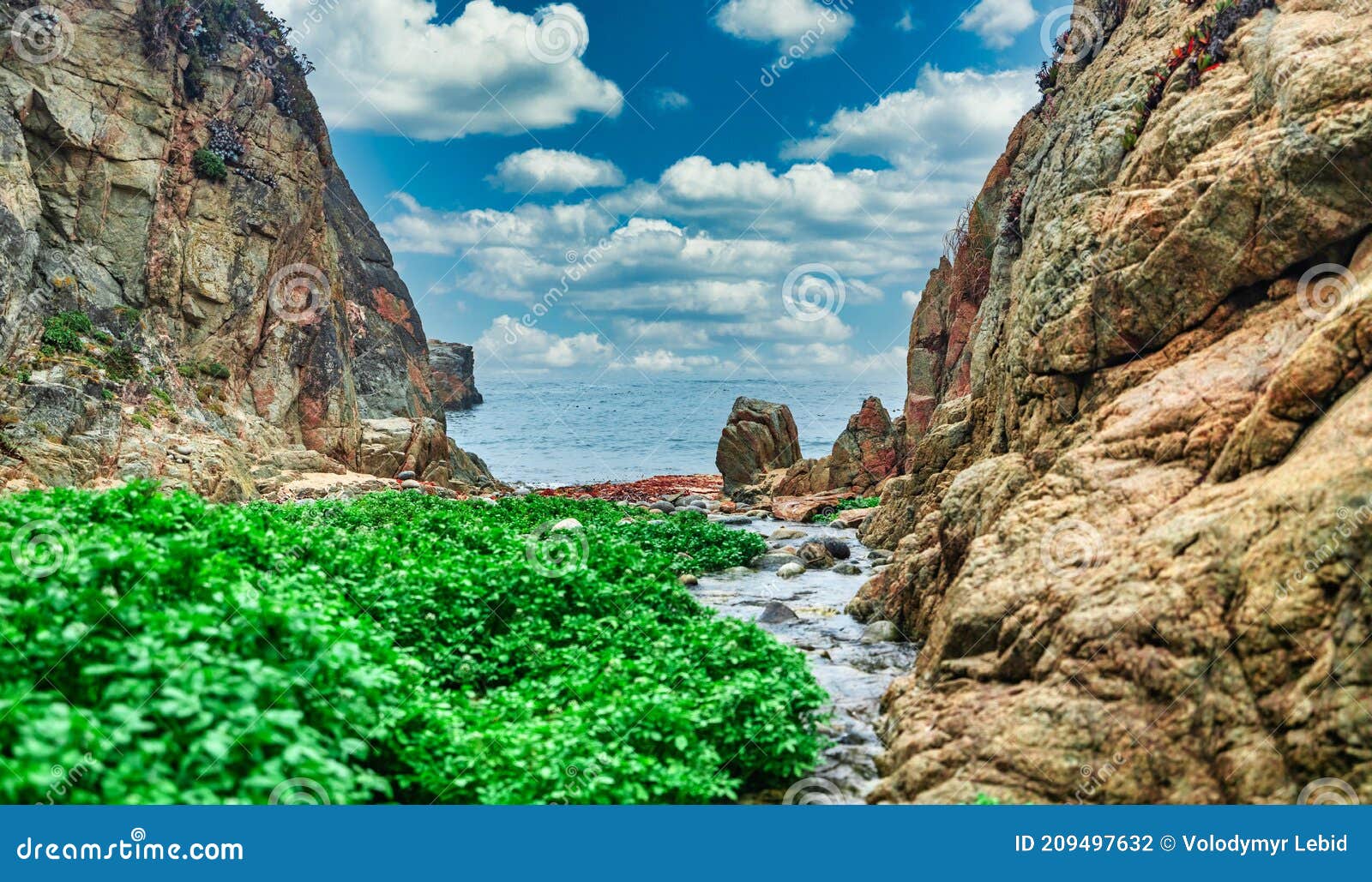 Hermosa Playa De Paisaje Y Ensenada Garrapata Parque Estatal Big Sur California Usa Foto De