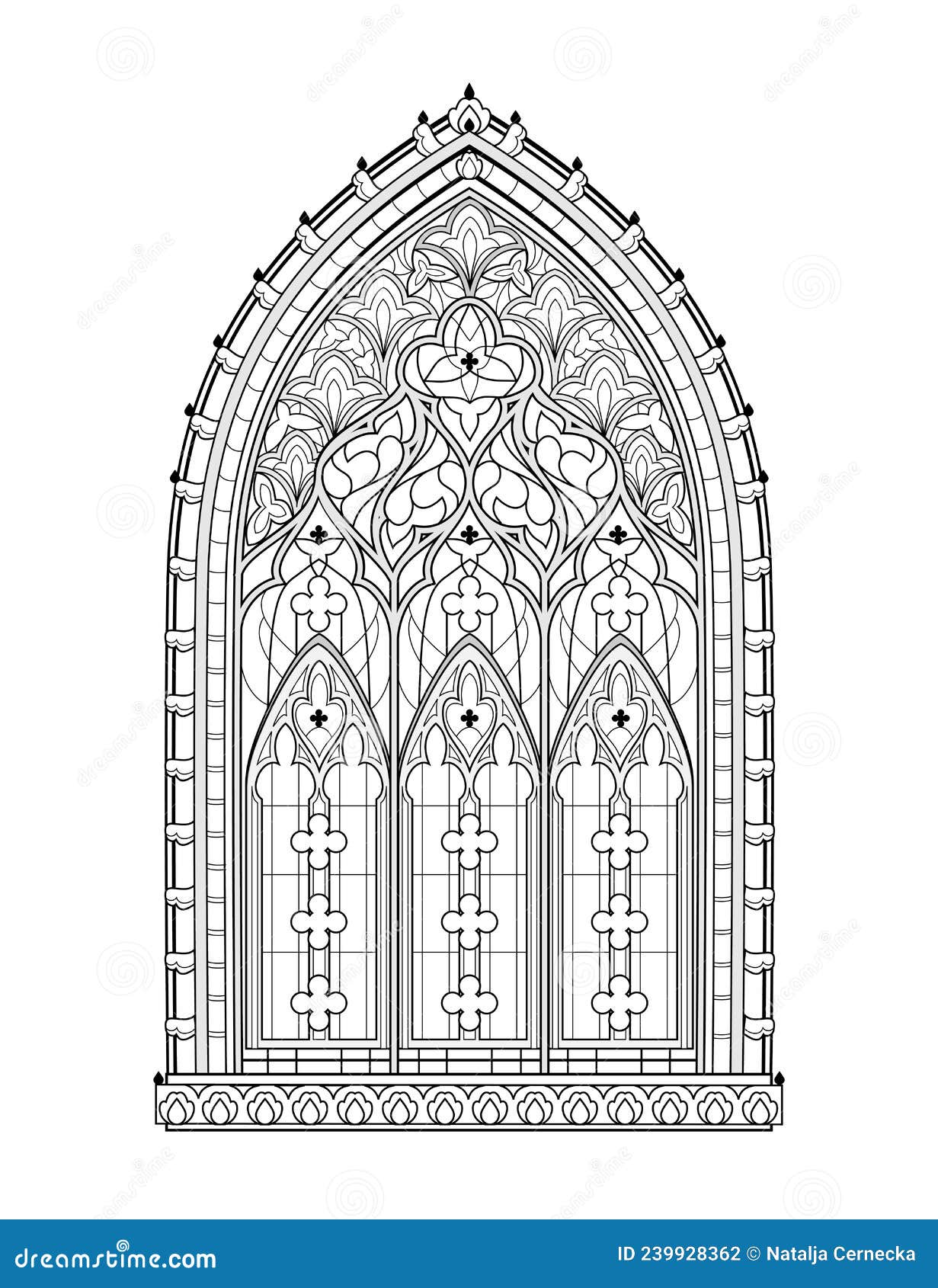 Hermosa Vidriera Gótica De La Iglesia Francesa. Arquitectura Medieval En Europa Occidental. Dibujo En Blanco Y Negro Para Ilustración del Vector - Ilustración de francés, catedrales: 239928362 Hermosa Vidriera Gótica De La Iglesia Francesa. Arquitectura Medieval En Europa Occidental. Dibujo En Blanco Y Negro Para Ilustración del Vector - Ilustración de francés, catedrales: 239928362