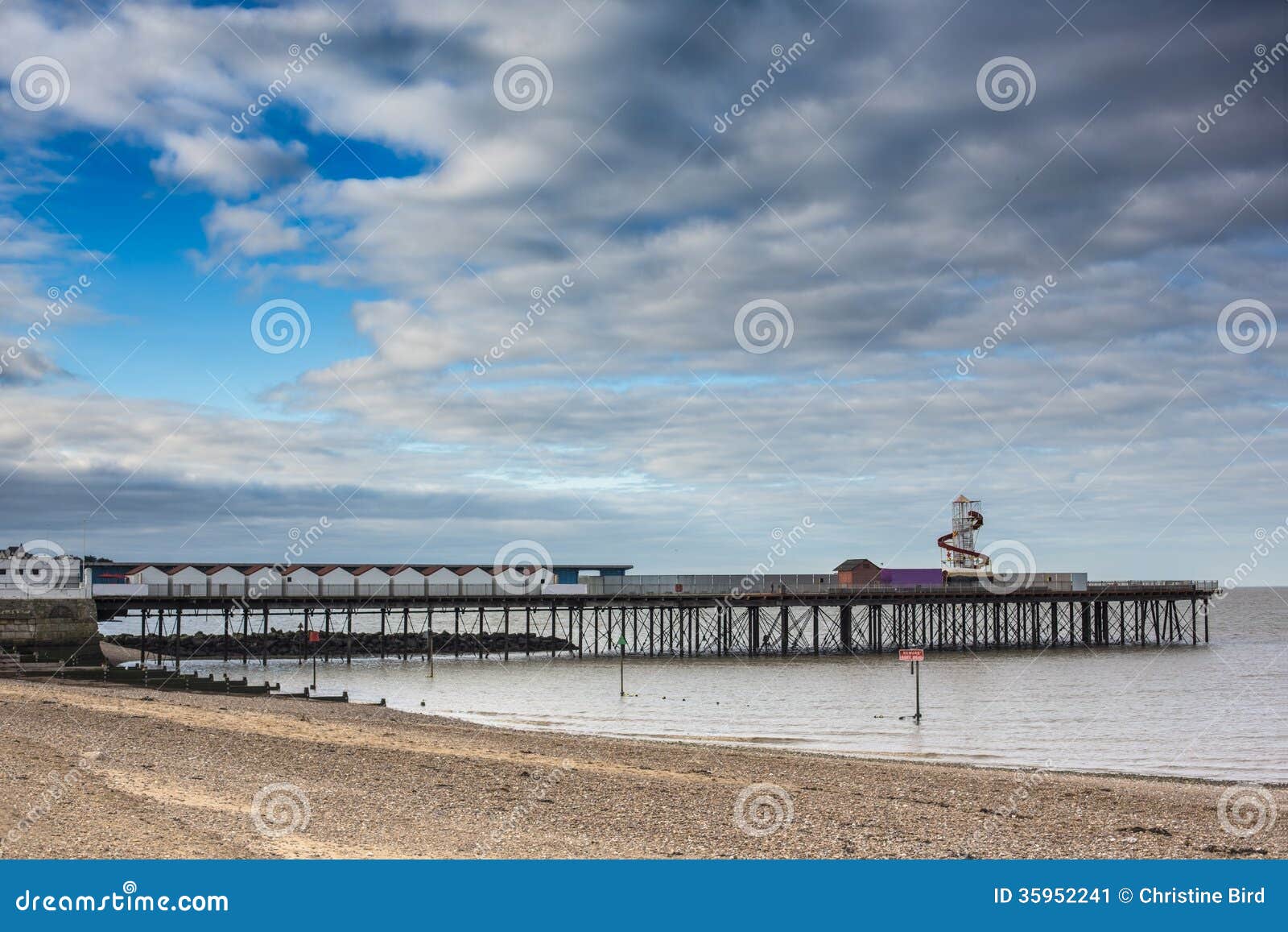 Herne Bay Pier stock image. Image of wood, herne, messy 35952241