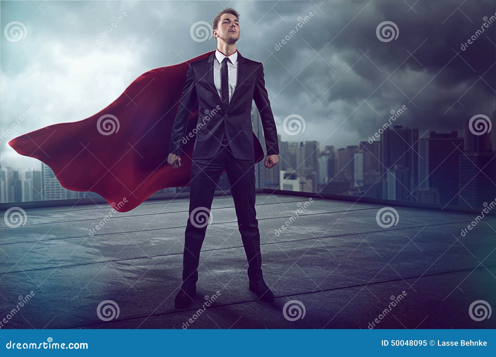 hero with cape