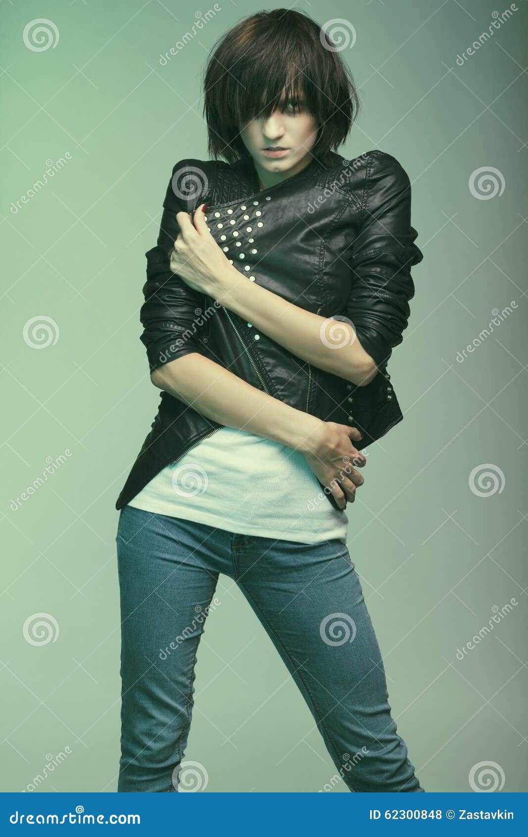 Heroin chic stock photo. Image of model, androgyny, pale - 62300848