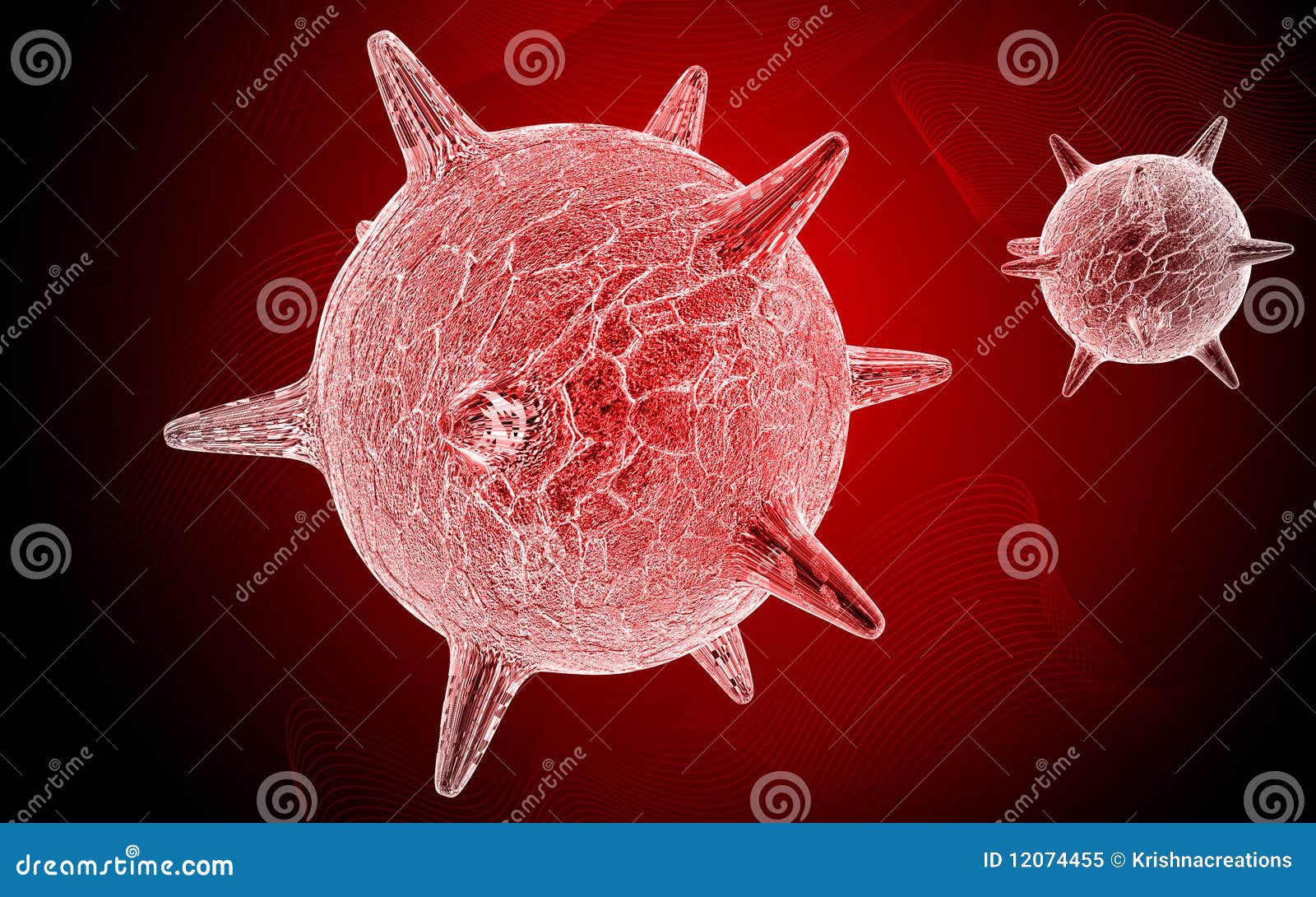 Herpes virus stock illustration. Illustration of technology 12074455