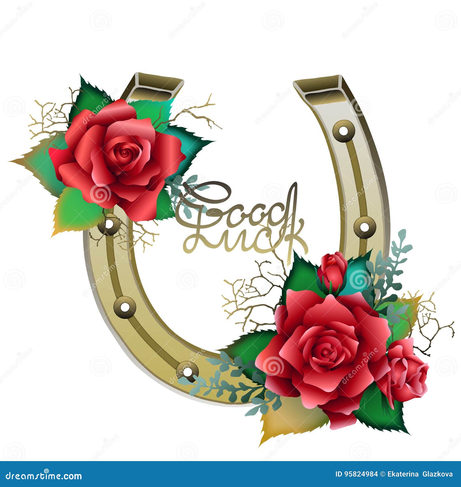 Herraduras En Color De Oro Con Las Rosas Rojas Ilustración del Vector - Ilustración de herradura, suerte: 95824984 Herraduras En Color De Oro Con Las Rosas Rojas Ilustración del Vector - Ilustración de herradura, suerte: 95824984