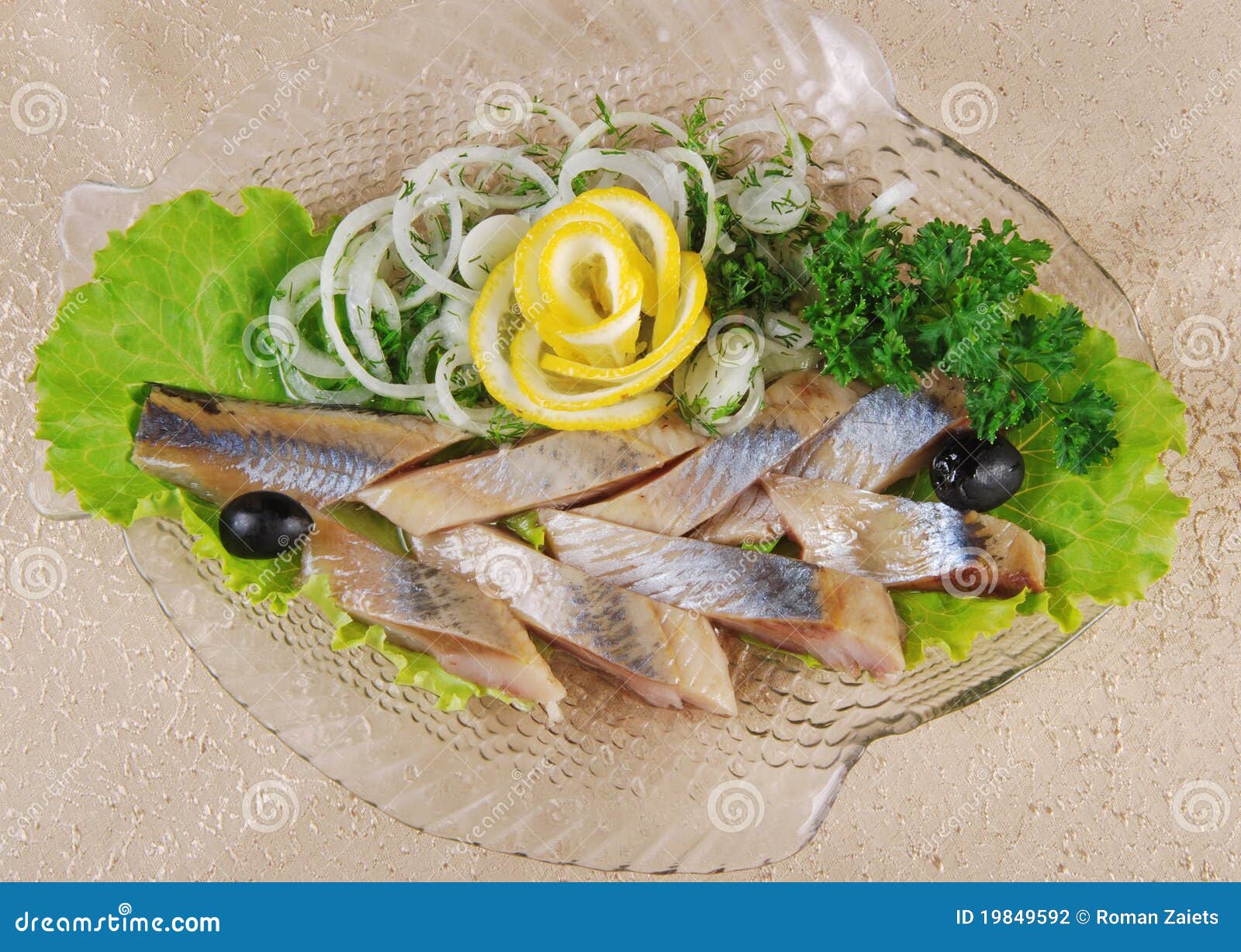 Herring fillet 2 stock photo. Image of cuisine, plate 19849592