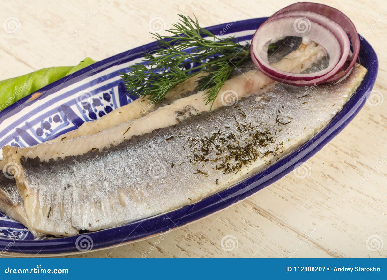 Herring fillet stock image. Image of matjes, product 112808207