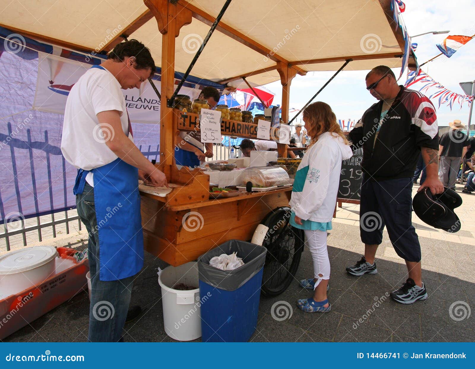 Herring at Flagday Scheveningen Editorial Photo Image of food