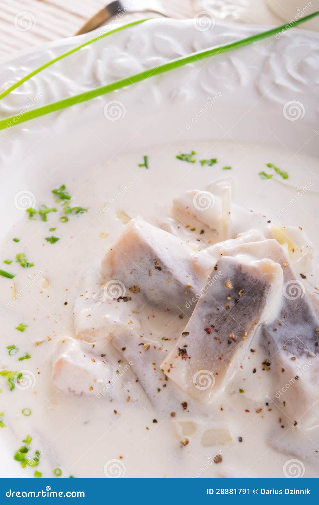Herring with Potato and Cream Stock Image Image of cook, onion 28881791