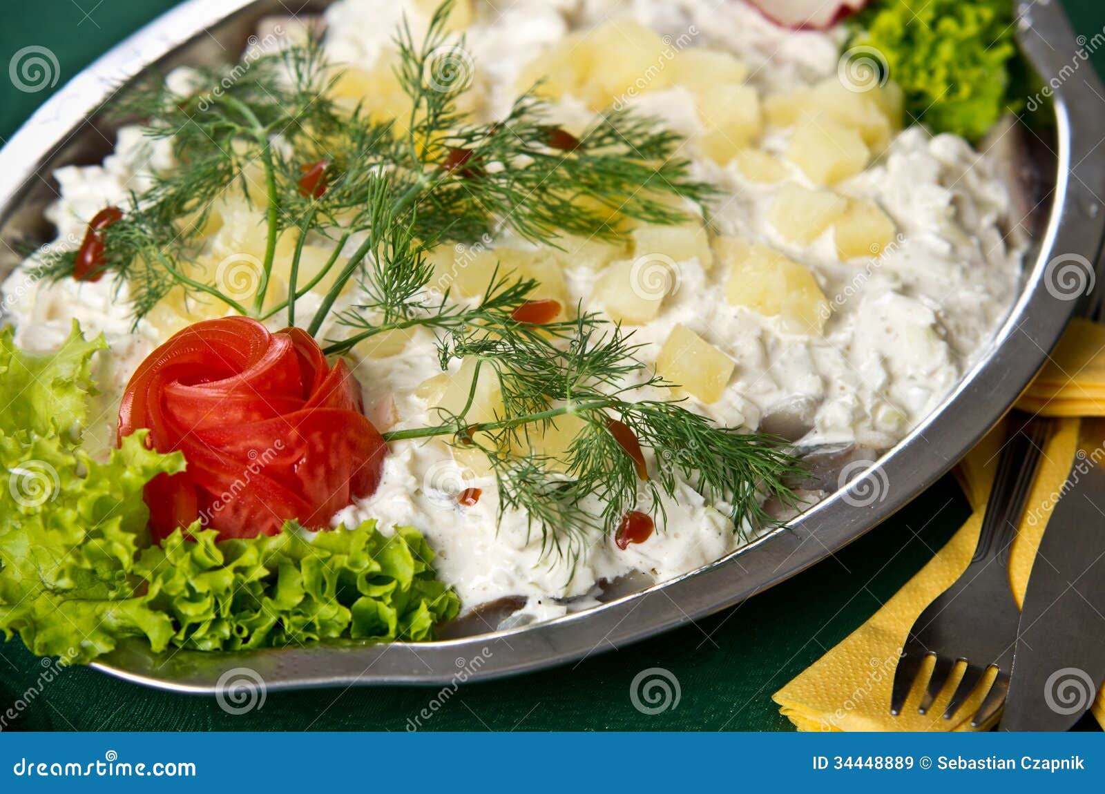 Herring Salad Dish Royalty Free Stock Images - Image: 34448889