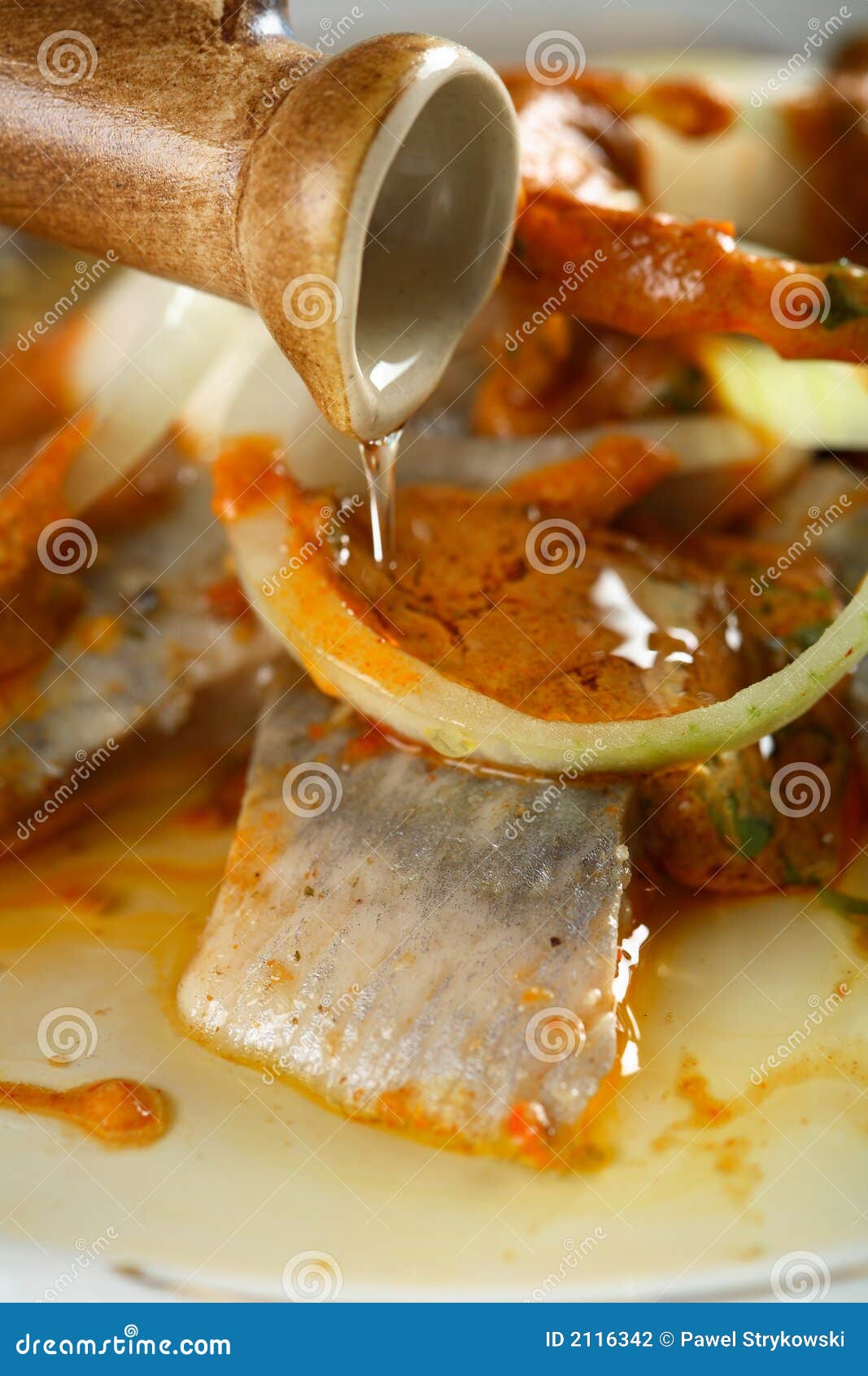 Herrings in the Cooking Oil Wi Stock Photo Image of appetite, gourmet