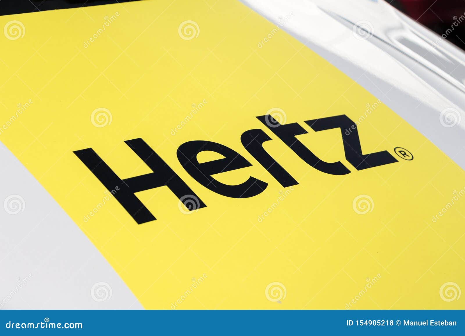 Hertz Logo On Hertz Van Editorial Stock Photo Image Of Automobile