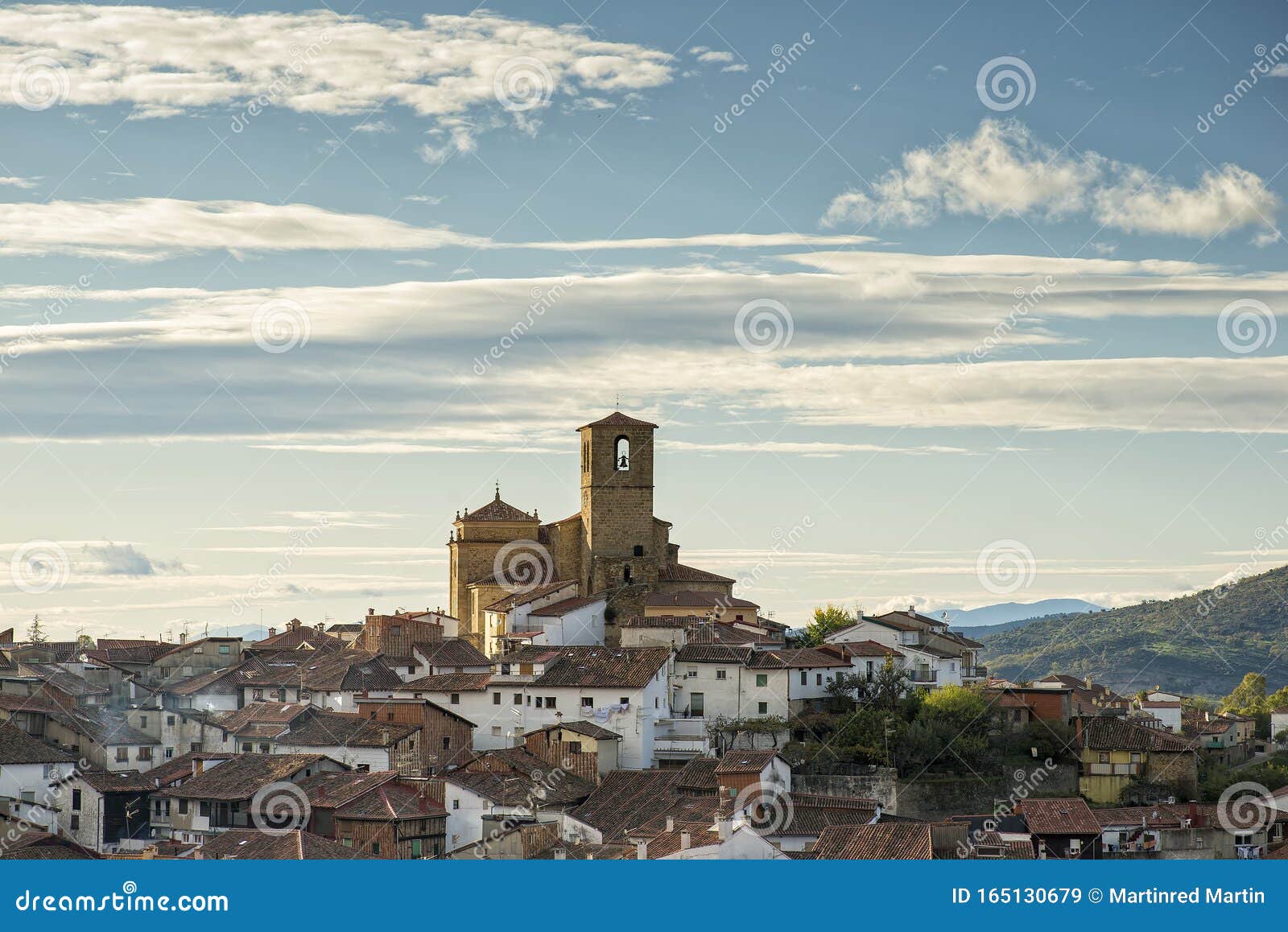 hervas church, town of valle del ambroz in extremadura, spain