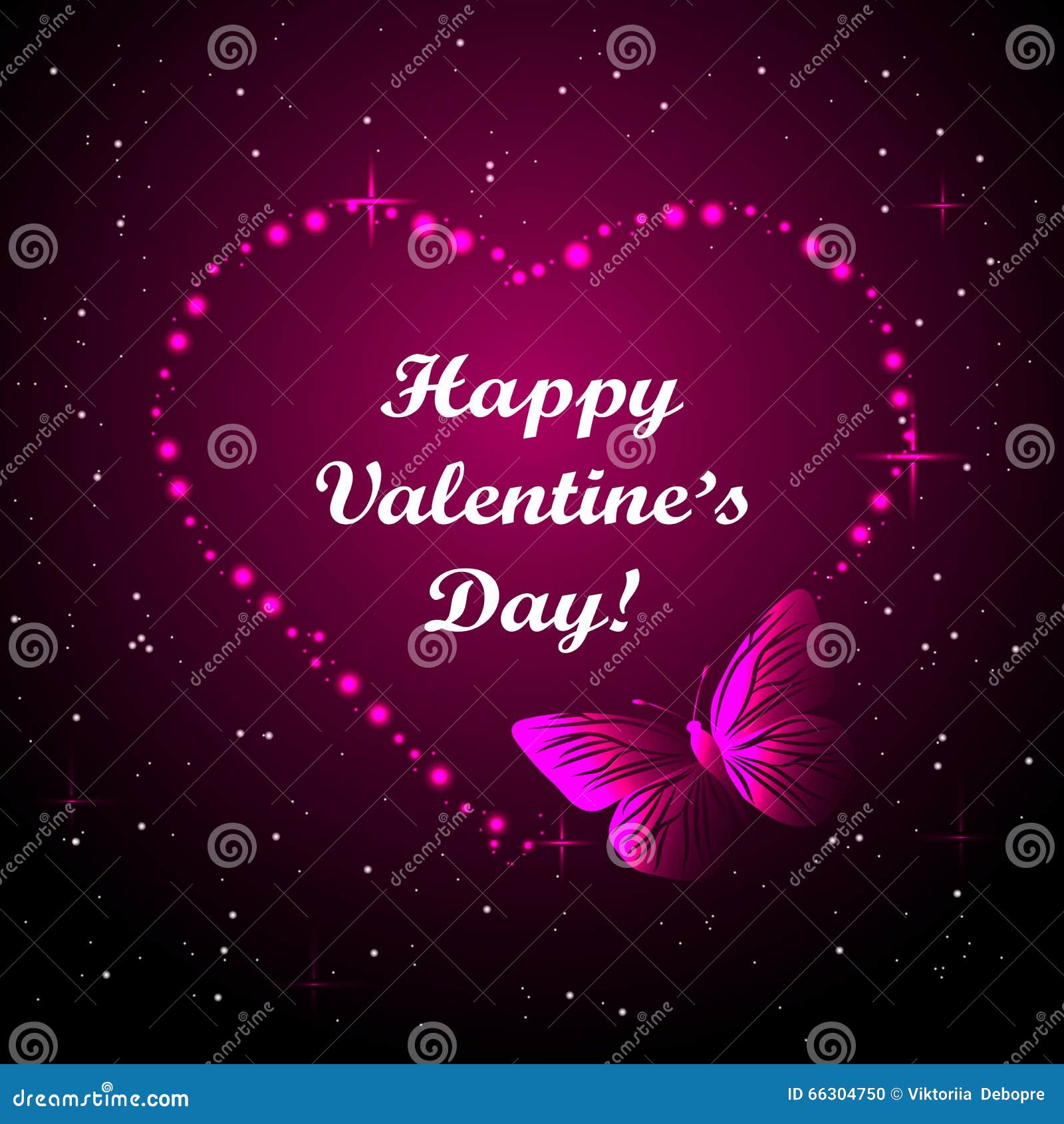 Herz Der Liebe Mit Schmetterling Vektor Abbildung Illustration von