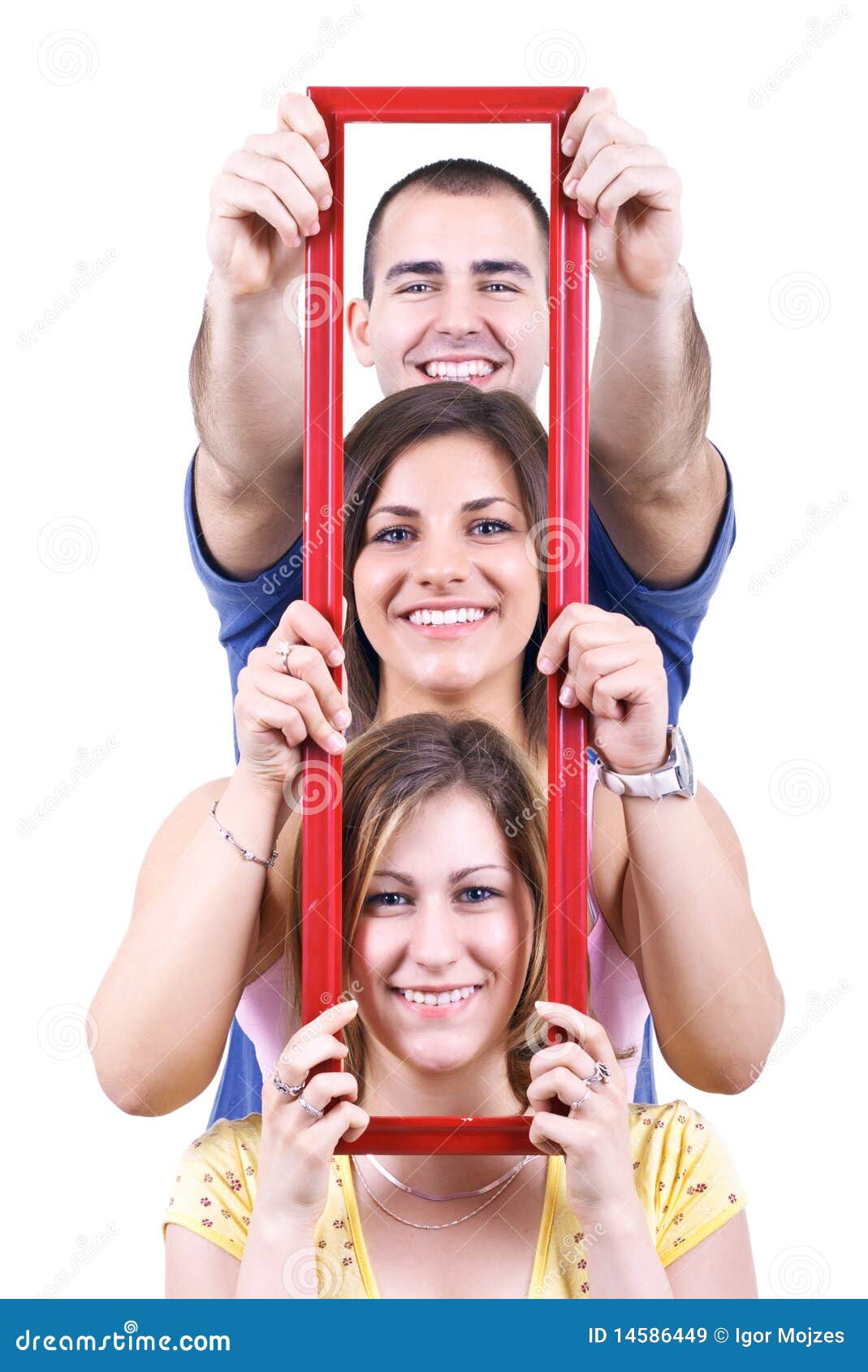 In het frame stock afbeelding. Image of frame, meisjes 14586449